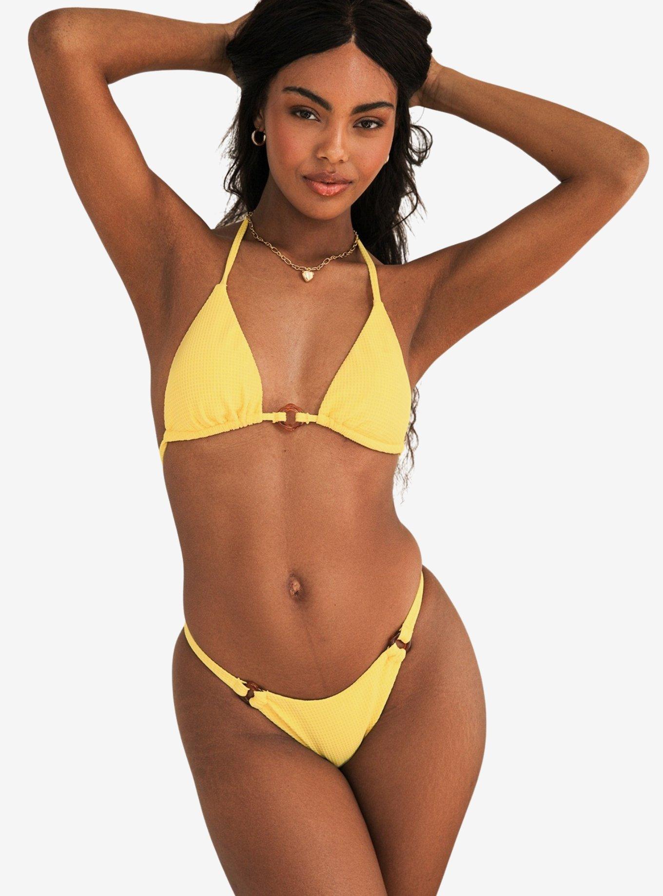 Dippin' Daisy's Gracie Triangle Swim Top Sunshine Waffle, , hi-res