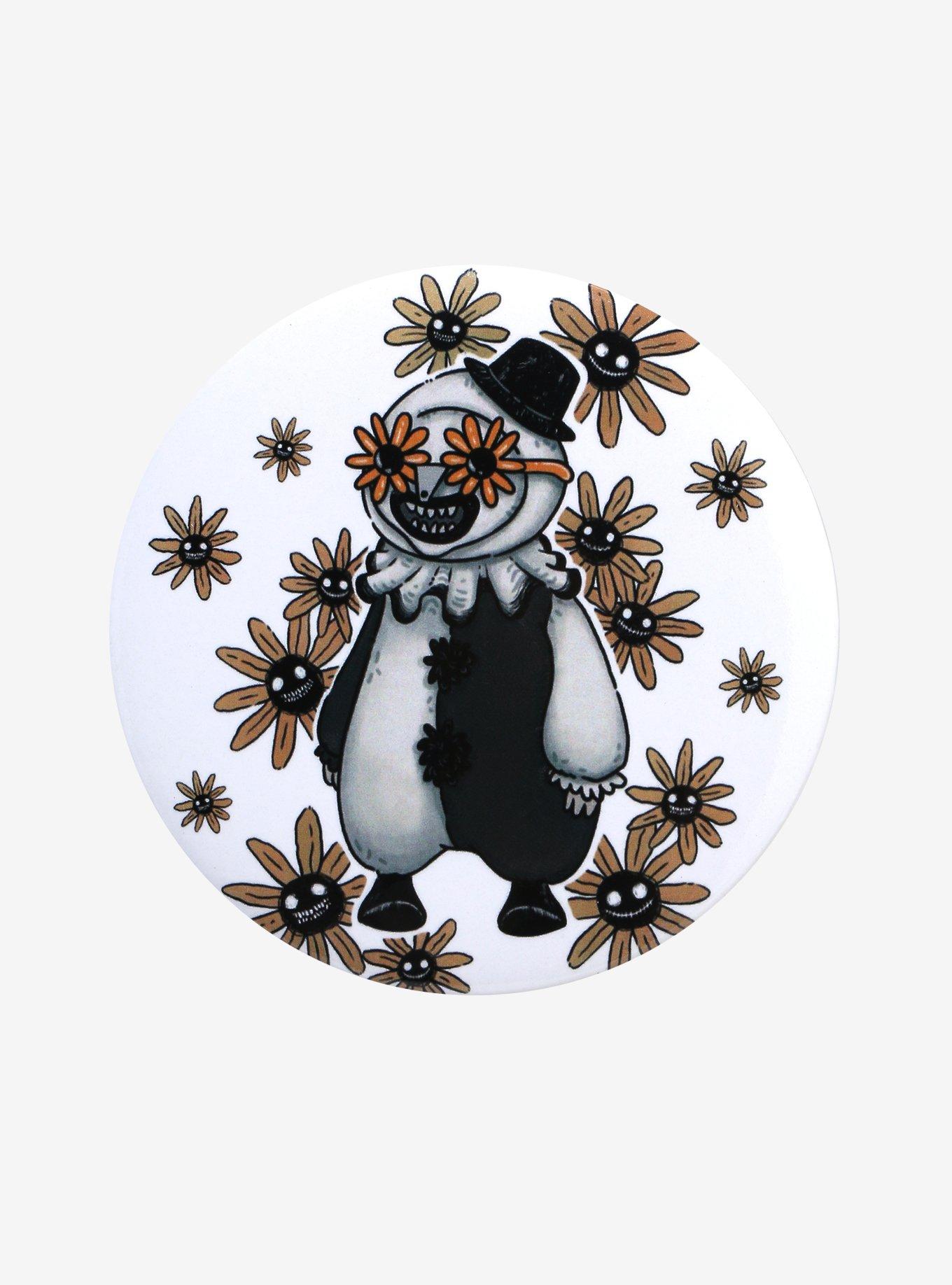 Terrifier Sunflower Chibi Art 3 Inch Button, , hi-res