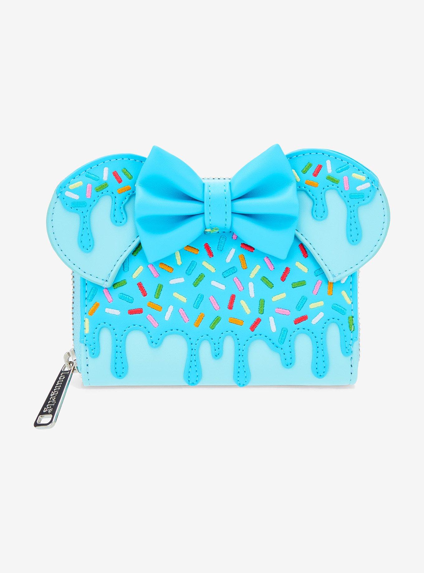 Loungefly Disney Minnie Mouse Lollipop Sprinkle Ears Small Zip Wallet - BoxLunch Exclusive