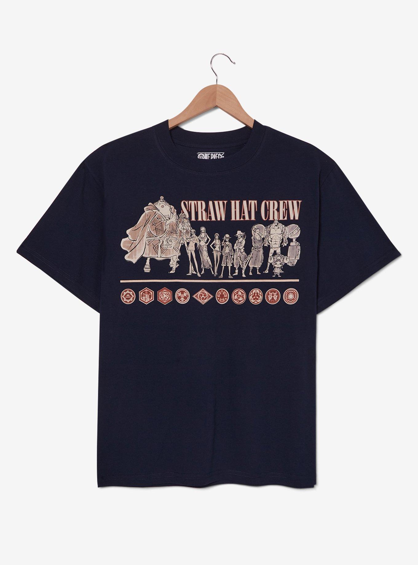 One Piece Straw Hat Crew Tonal Group Portrait T-Shirt