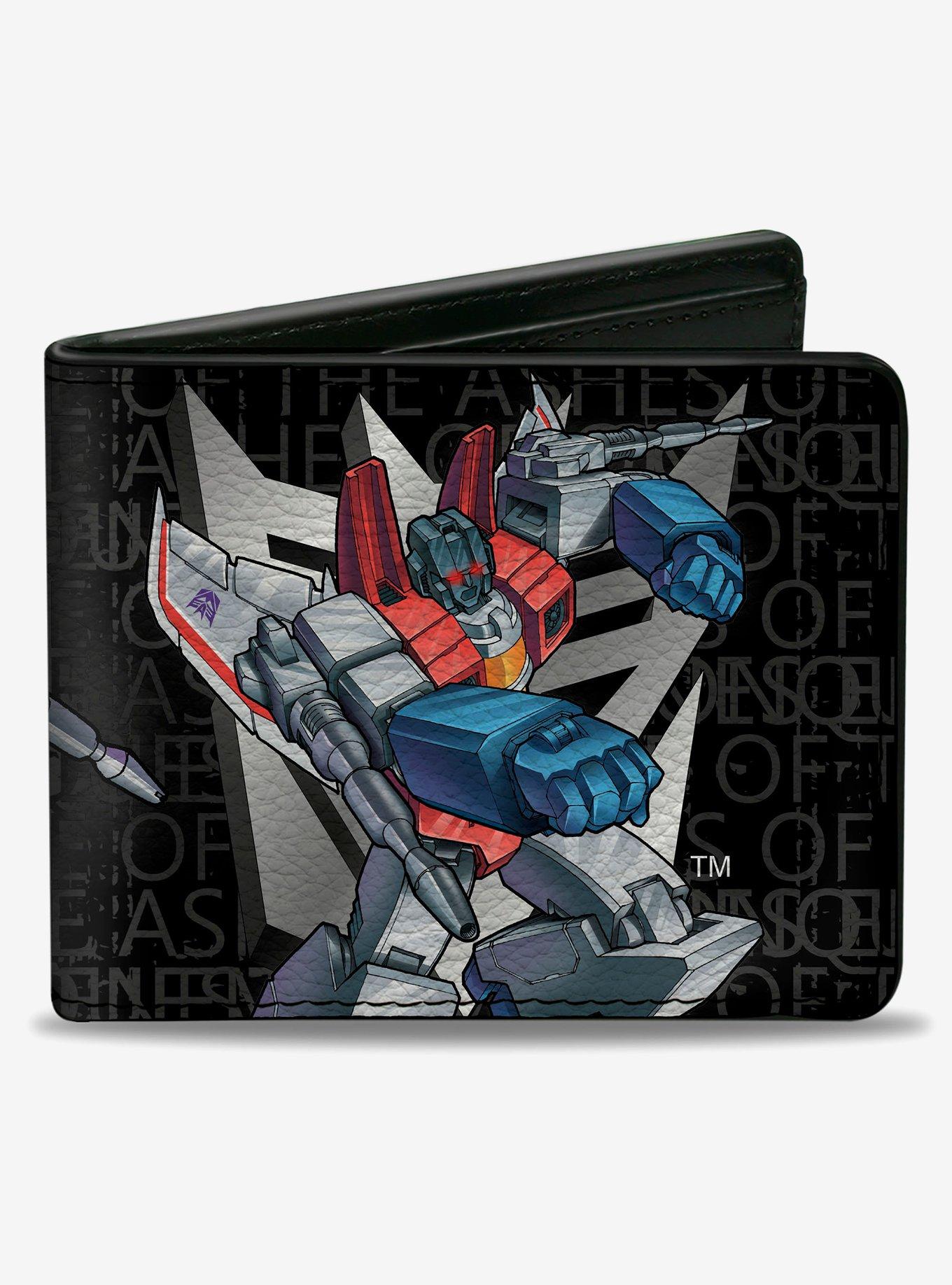 Transformers Starscream  Poses and Decepticon Shield Grays Bifold Wallet, , hi-res