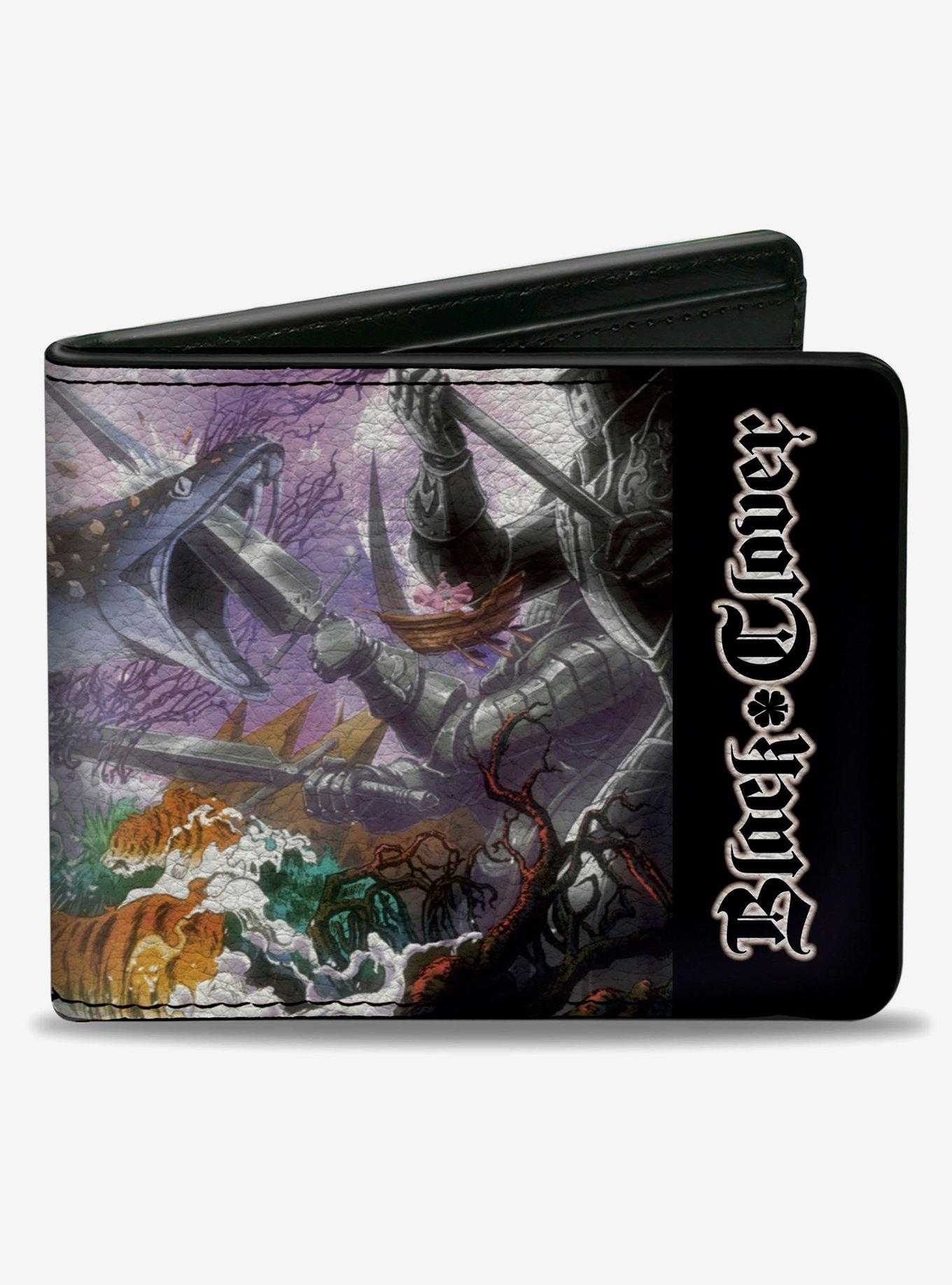 Black Clover Glamour World Scene and Title Logo Bifold Wallet, , hi-res