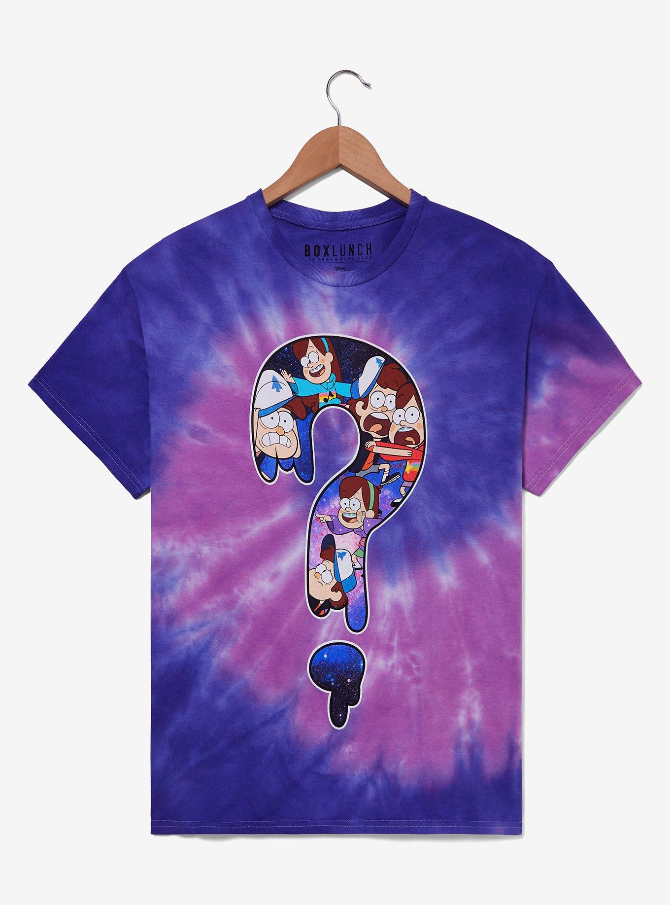 Gravity Falls Dipper & Mabel Question Mark Tie-Dye T-Shirt - BoxLunch Exclusive, , hi-res