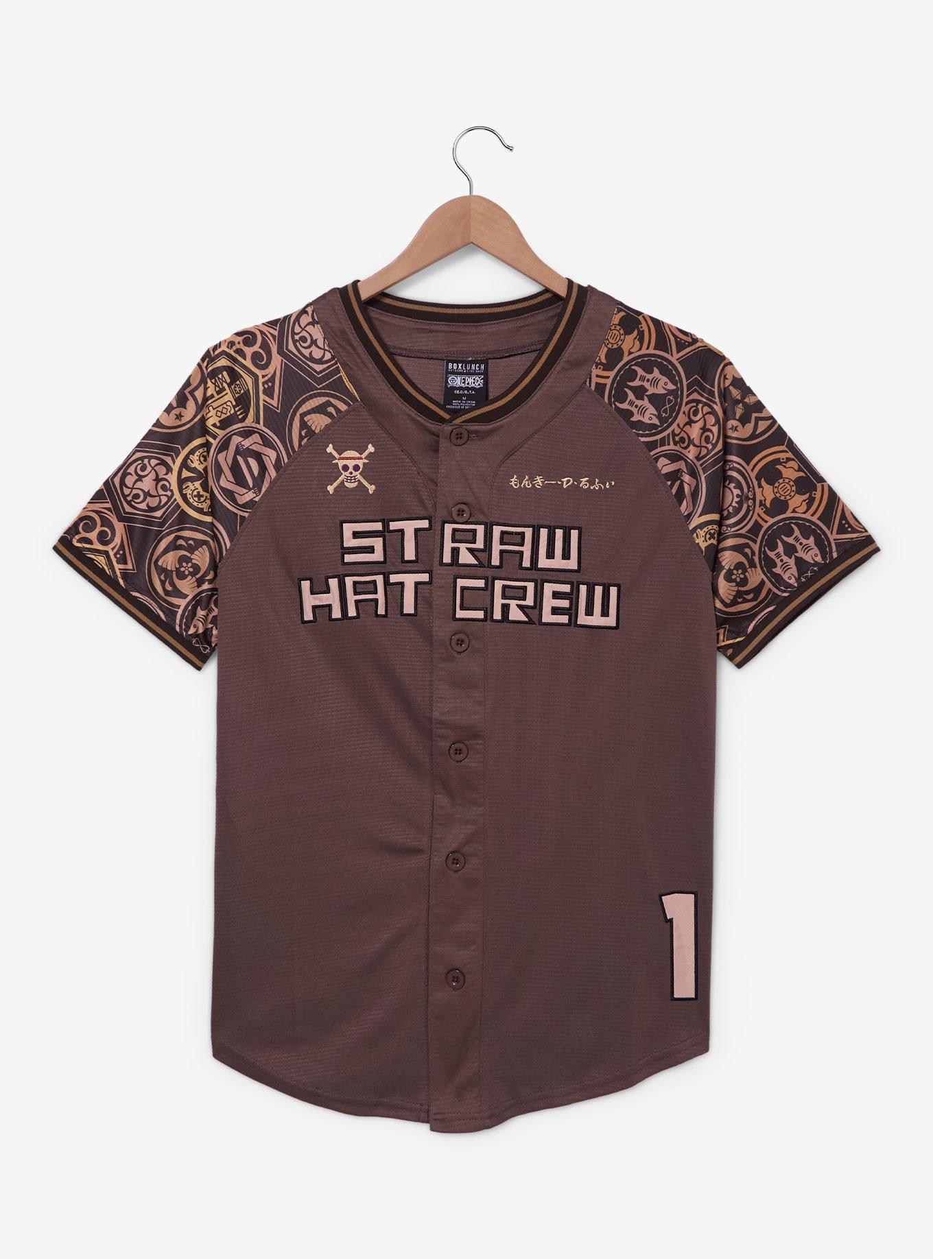 One Piece Straw Hat Crew Luffy Baseball Jersey - BoxLunch Exclusive, , hi-res