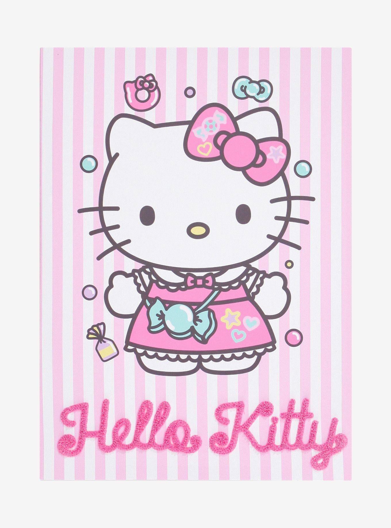 Hello Kitty Portrait Tufted Canvas Wall Art, , hi-res