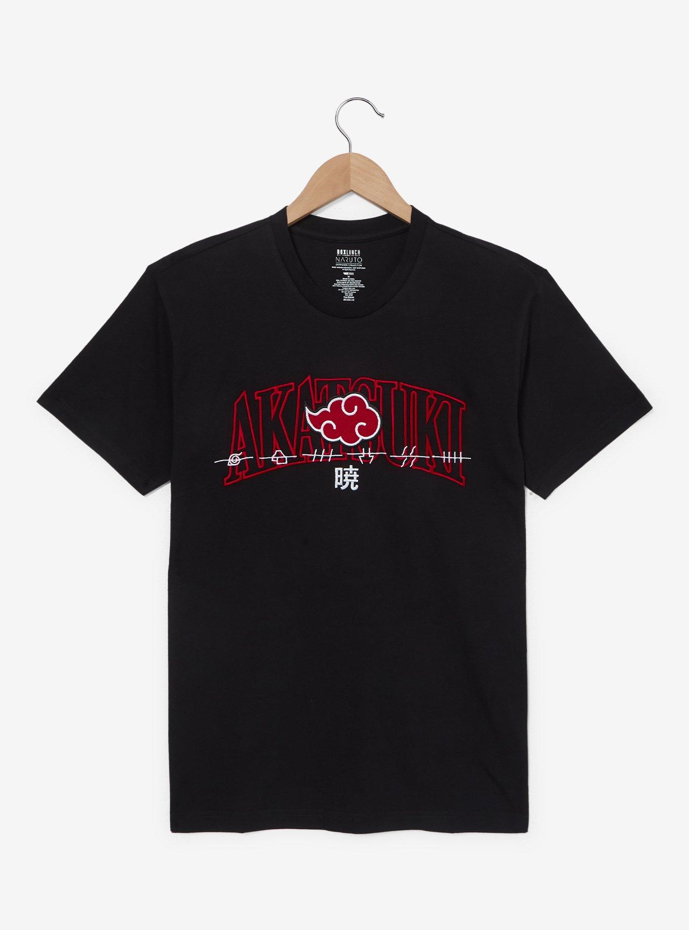 Naruto Shippuden Akatsuki Embroidered T-Shirt — BoxLunch Exclusive, , hi-res