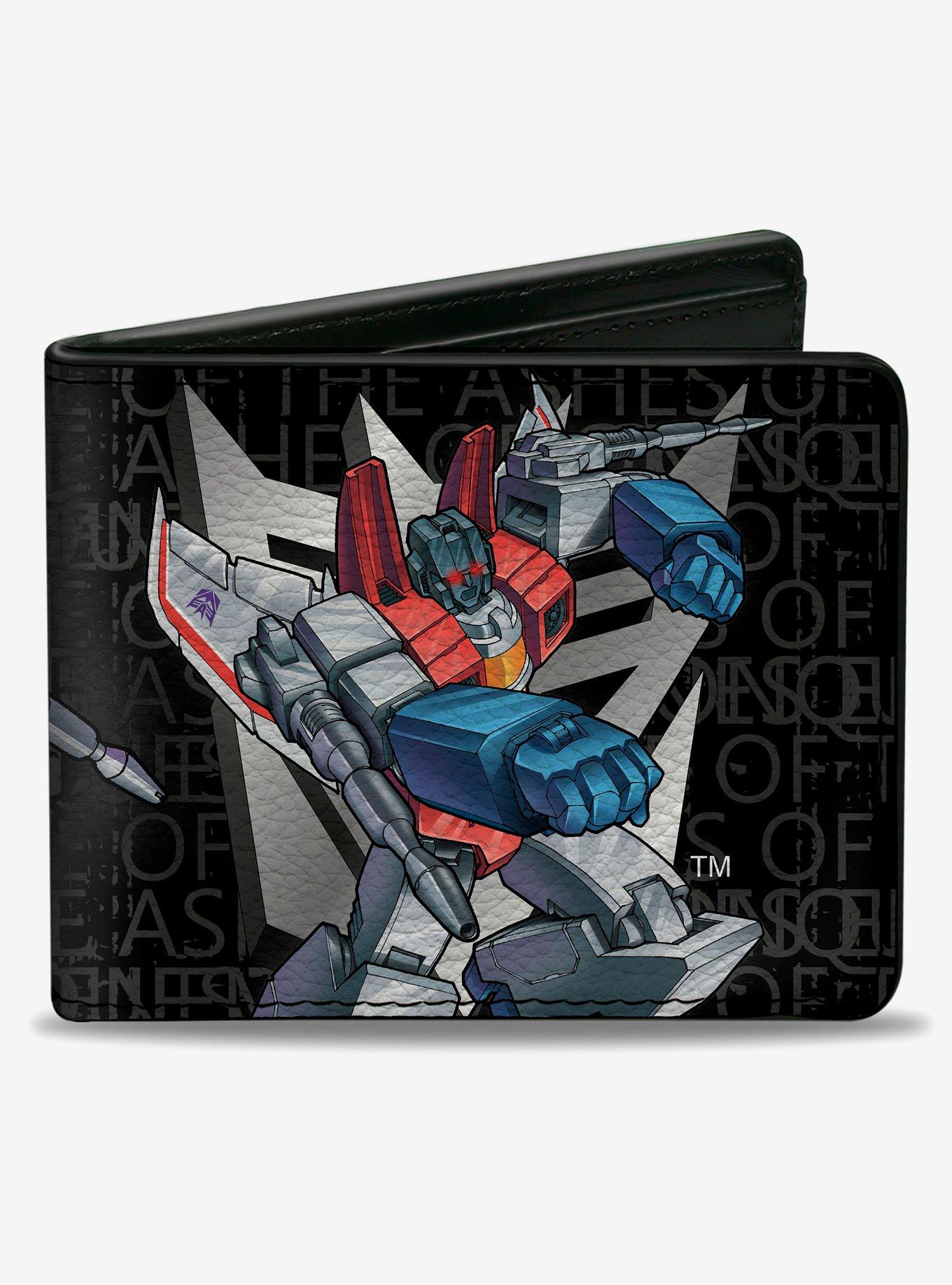 Transformers Starscream  Poses and Decepticon Shield Grays Bifold Wallet, , hi-res