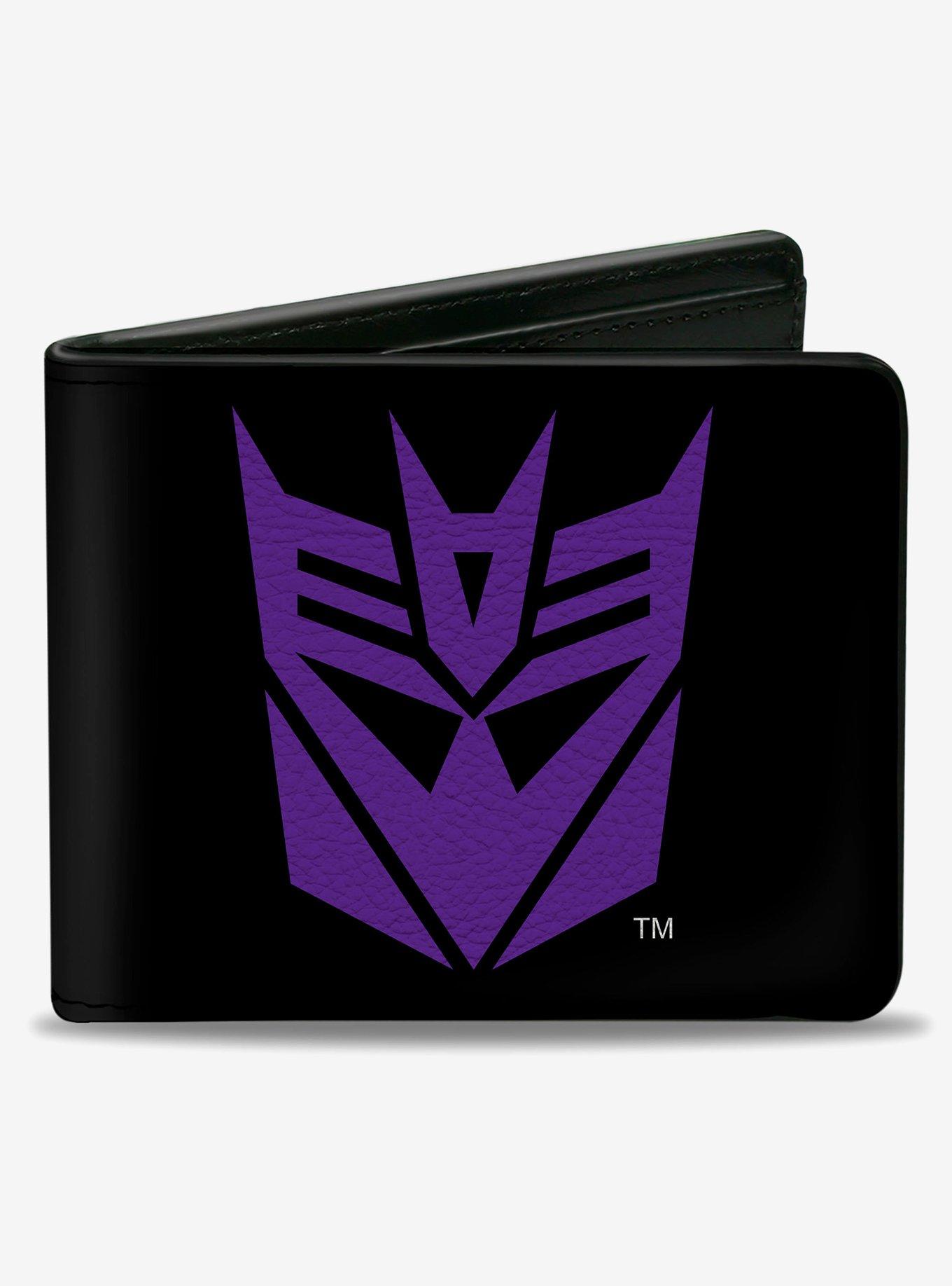 Transformers Decepticon Shield Black Purple Bifold Wallet, , hi-res