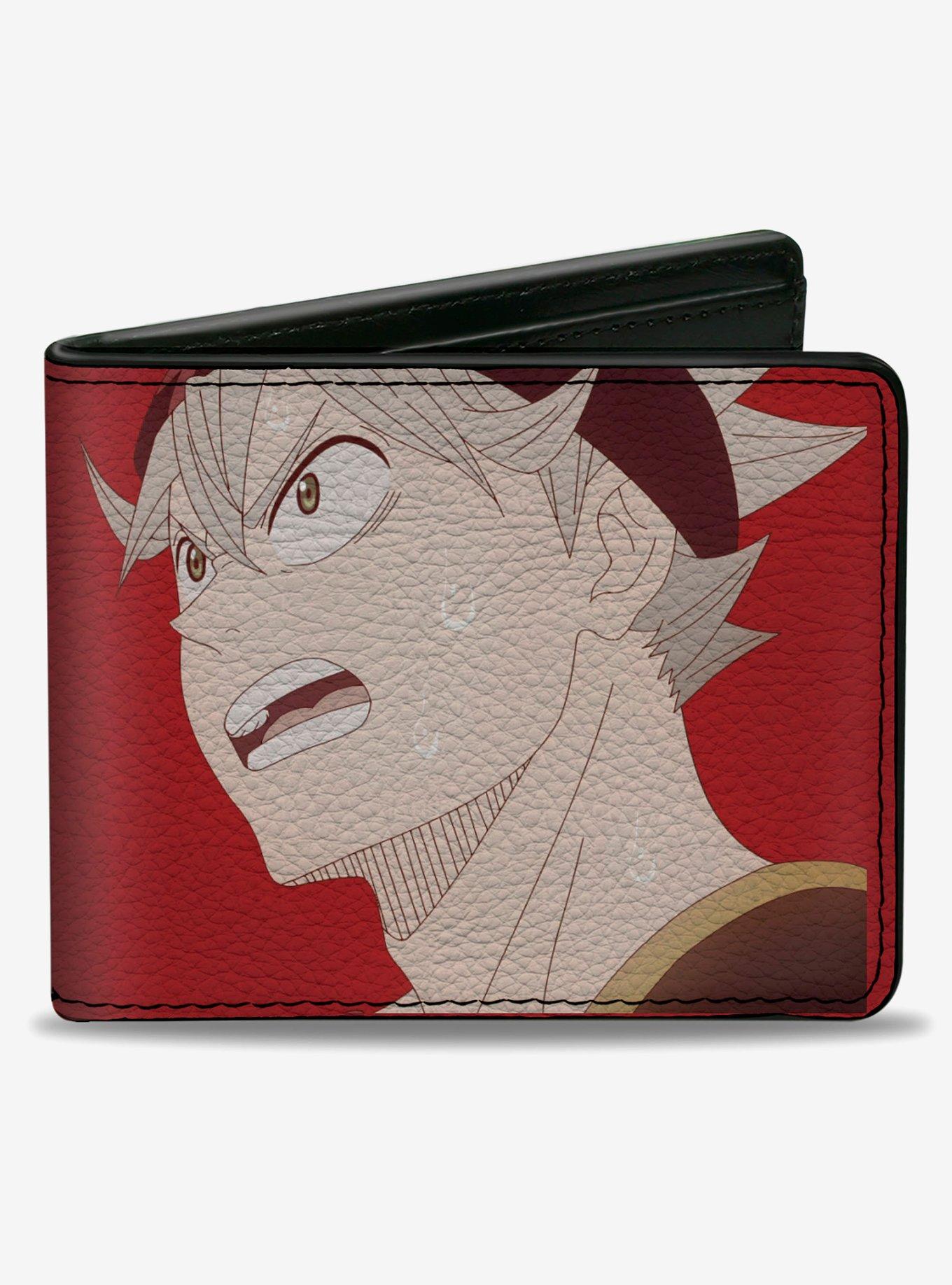 Black Clover Asta Sweating Pose Red Bifold Wallet, , hi-res