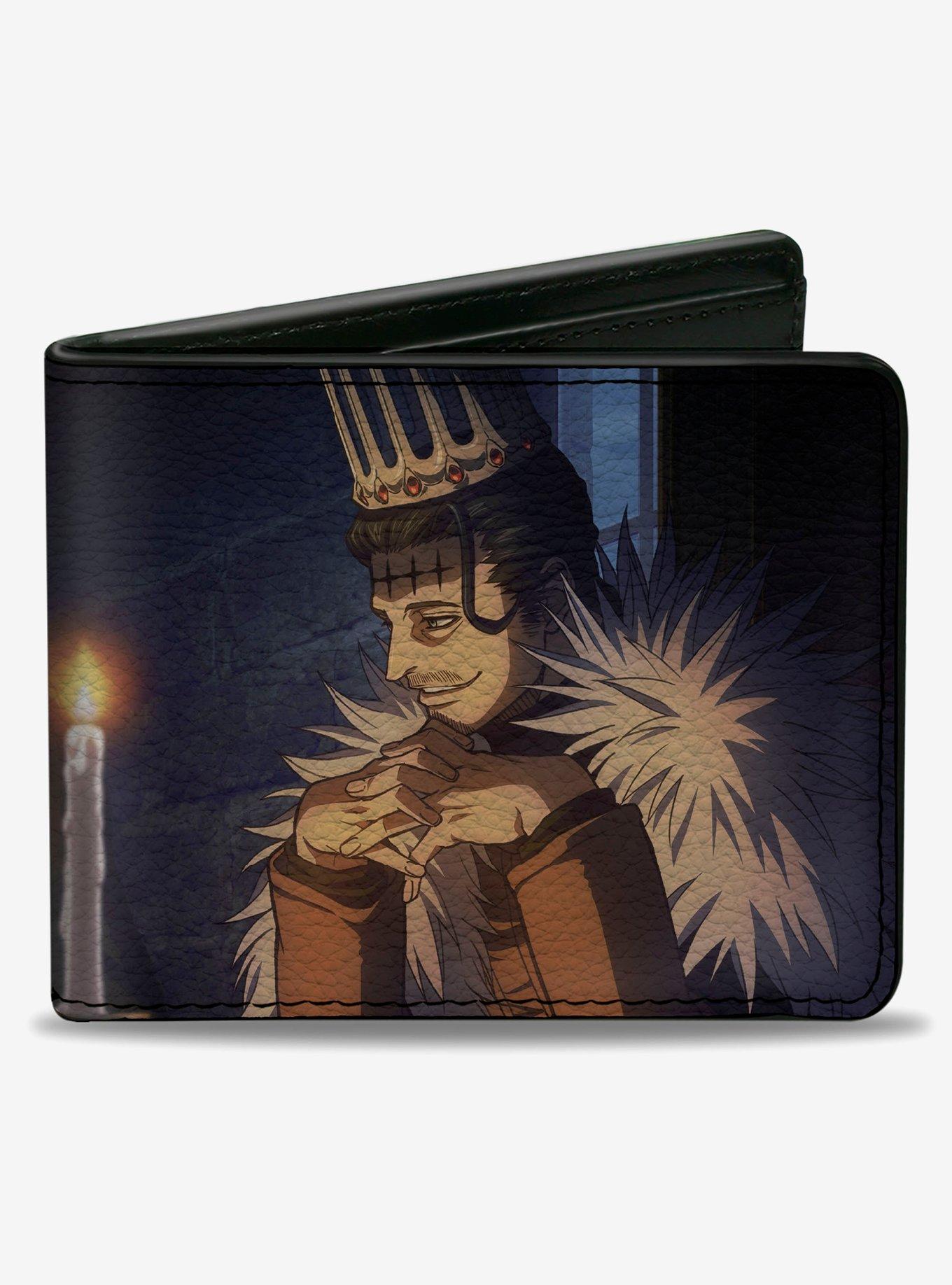 Black Clover Dark Triad Zenon Vanica Dante Candlelight Scene Bifold Wallet, , hi-res