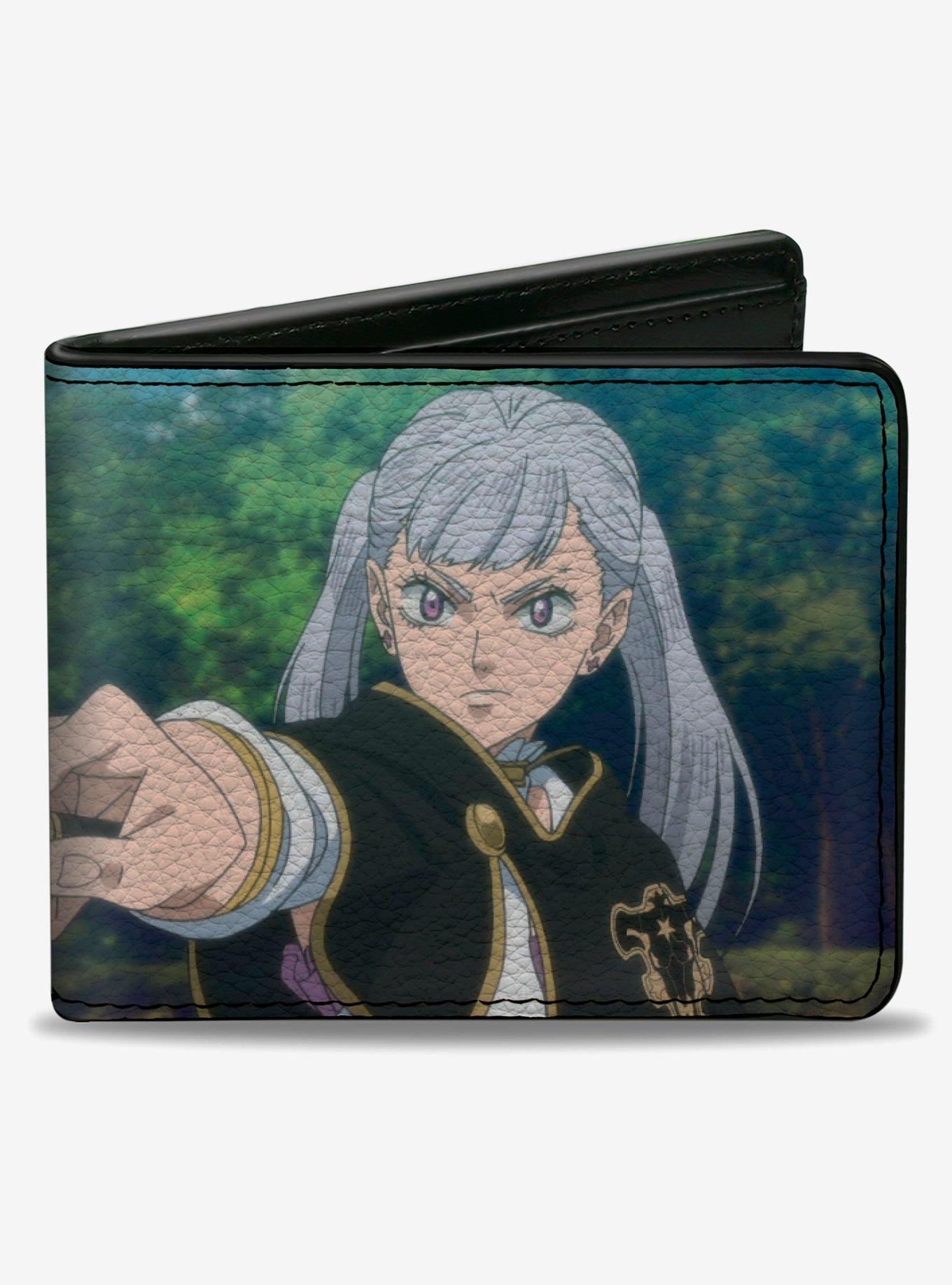 Black Clover Noelle Silva Wand Spell Pose Bifold Wallet, , hi-res