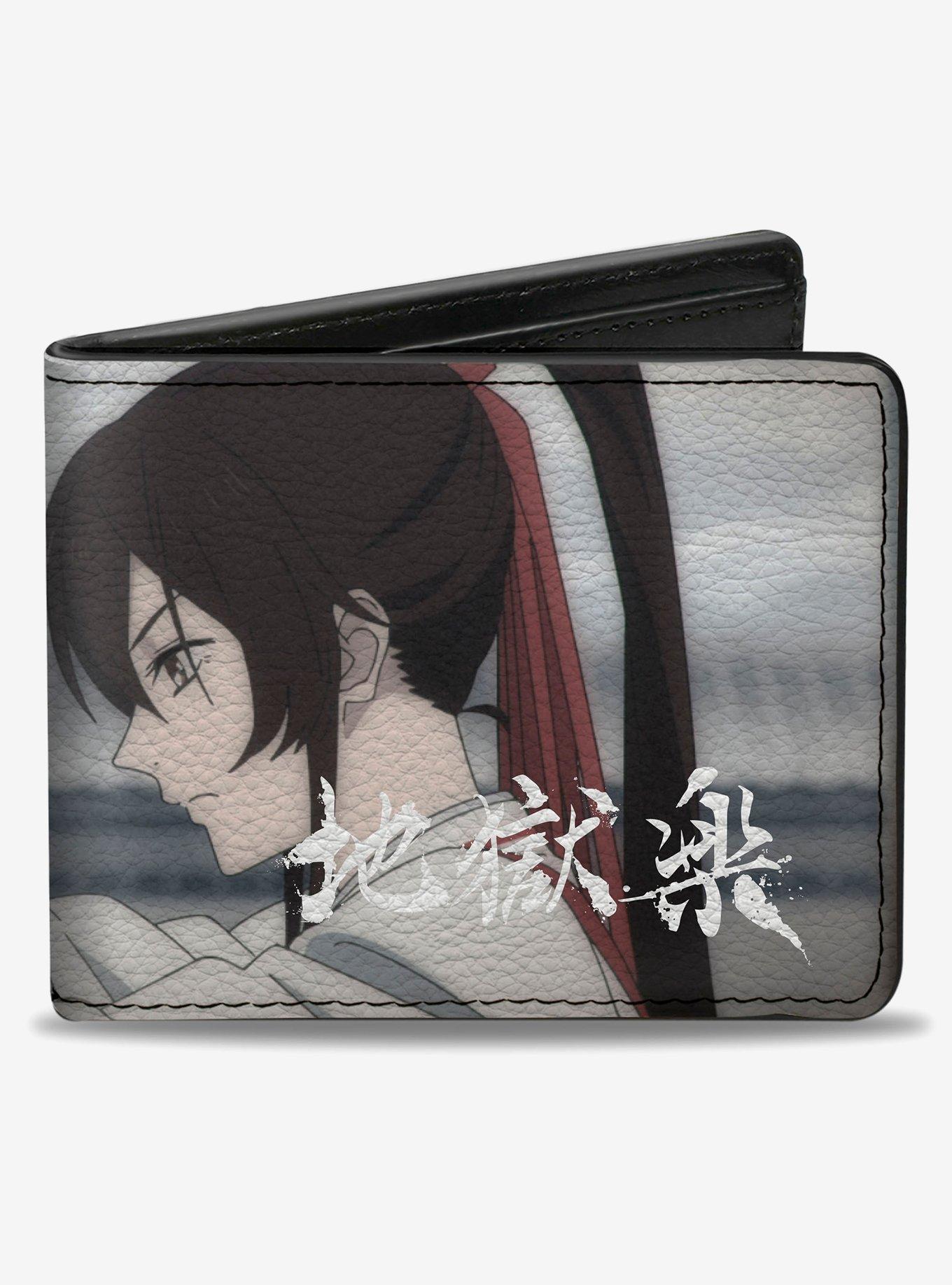 Hells Paradise Sagiri Profile Sword Pose Grays Bifold Wallet, , hi-res