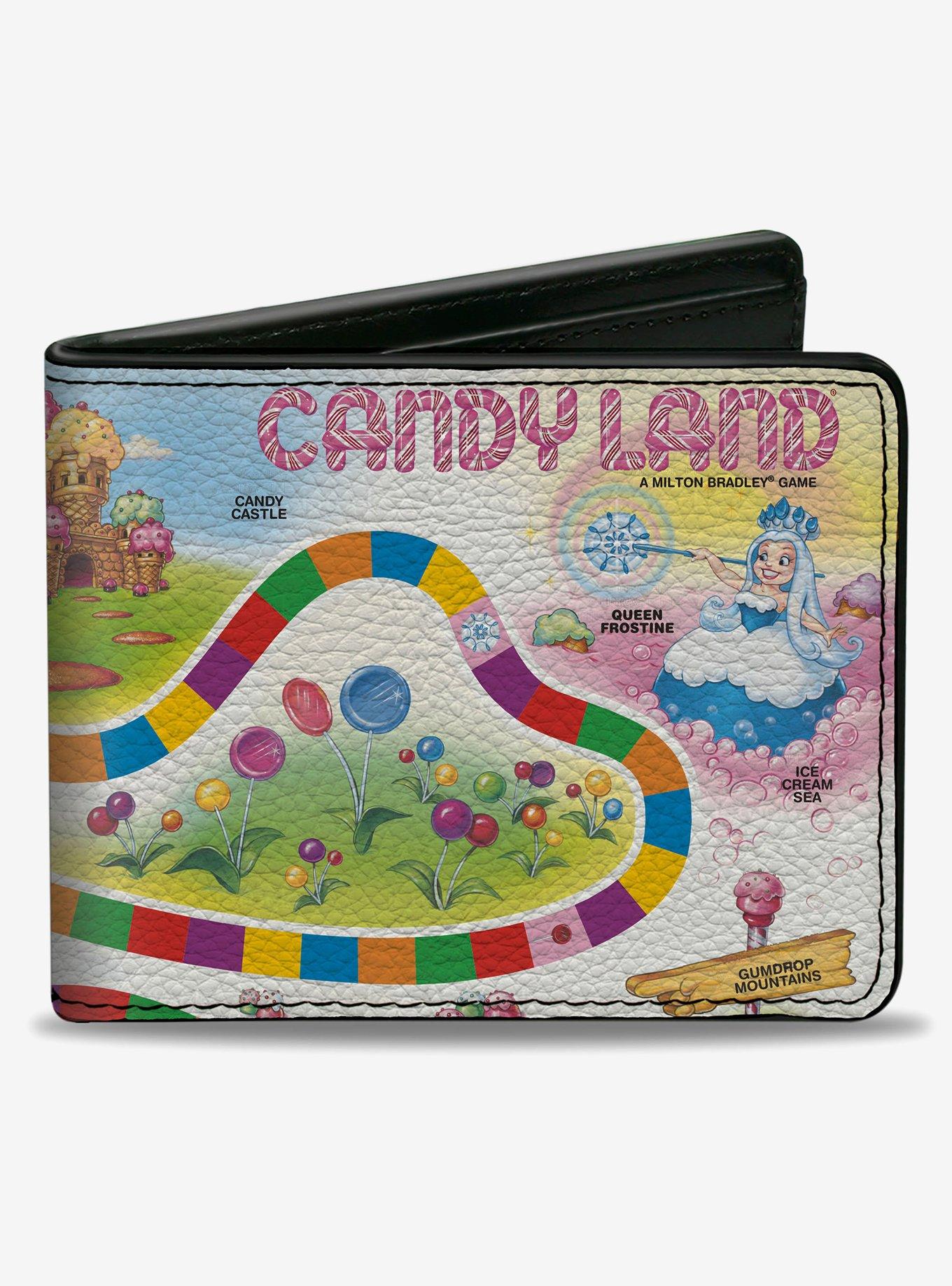 Candy Land Queen Frostine Game Path and Lands Multi Color Bifold Wallet, , hi-res