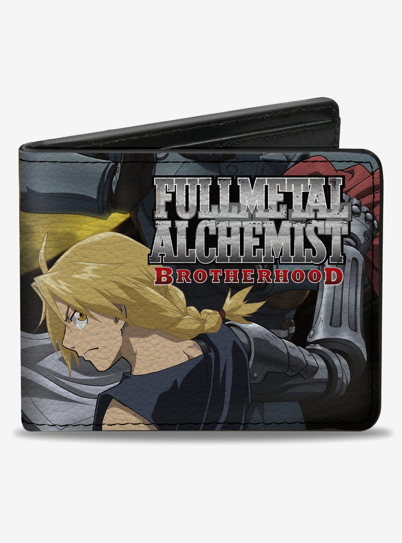 Fullmetal Alchemist Brotherhood Elric Brothers Yellow Sky Pose Bifold Wallet, , hi-res