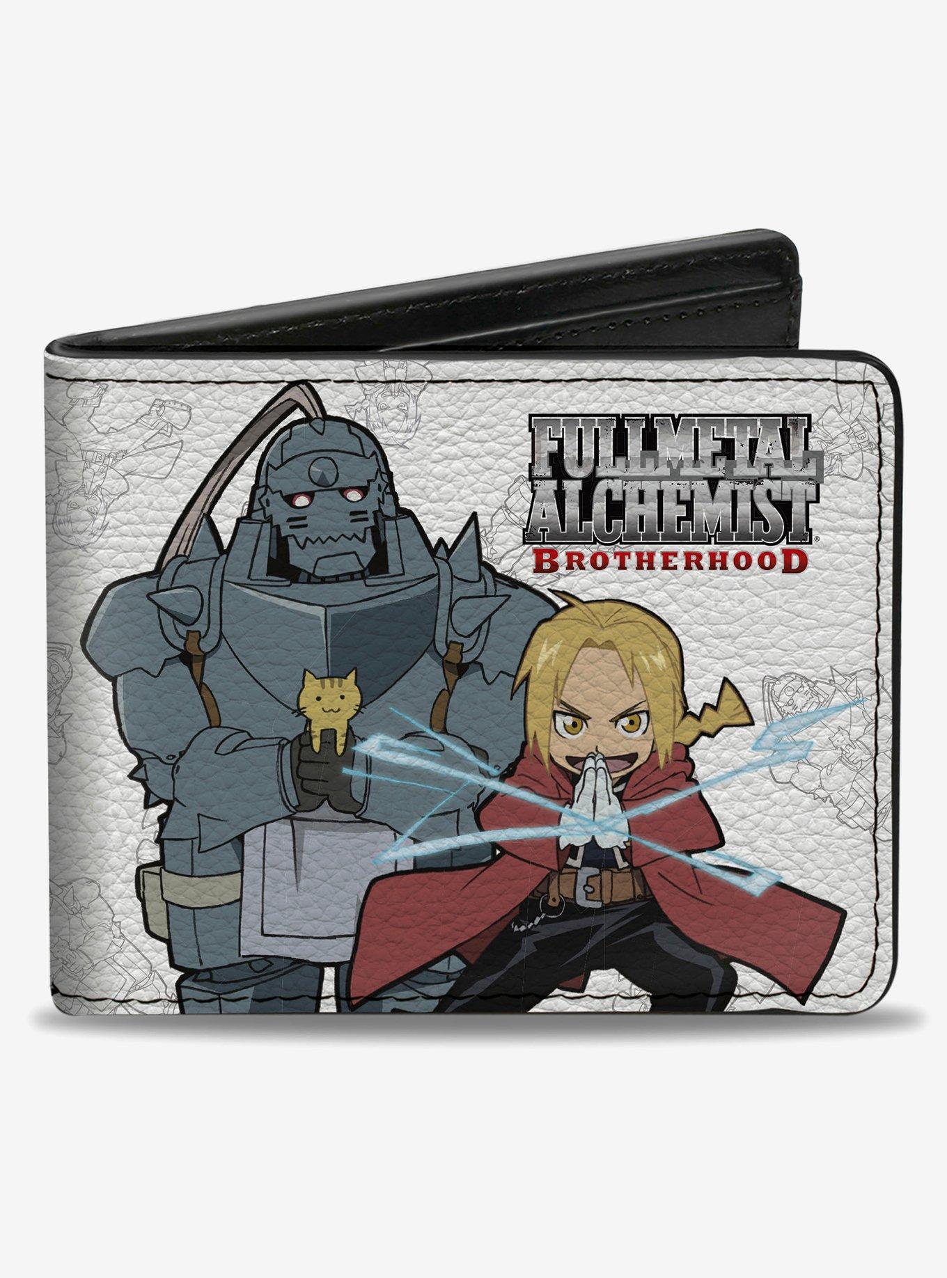 Fullmetal Alchemist Brotherhood Chibi Elric Brothers Pose Bifold Wallet, , hi-res