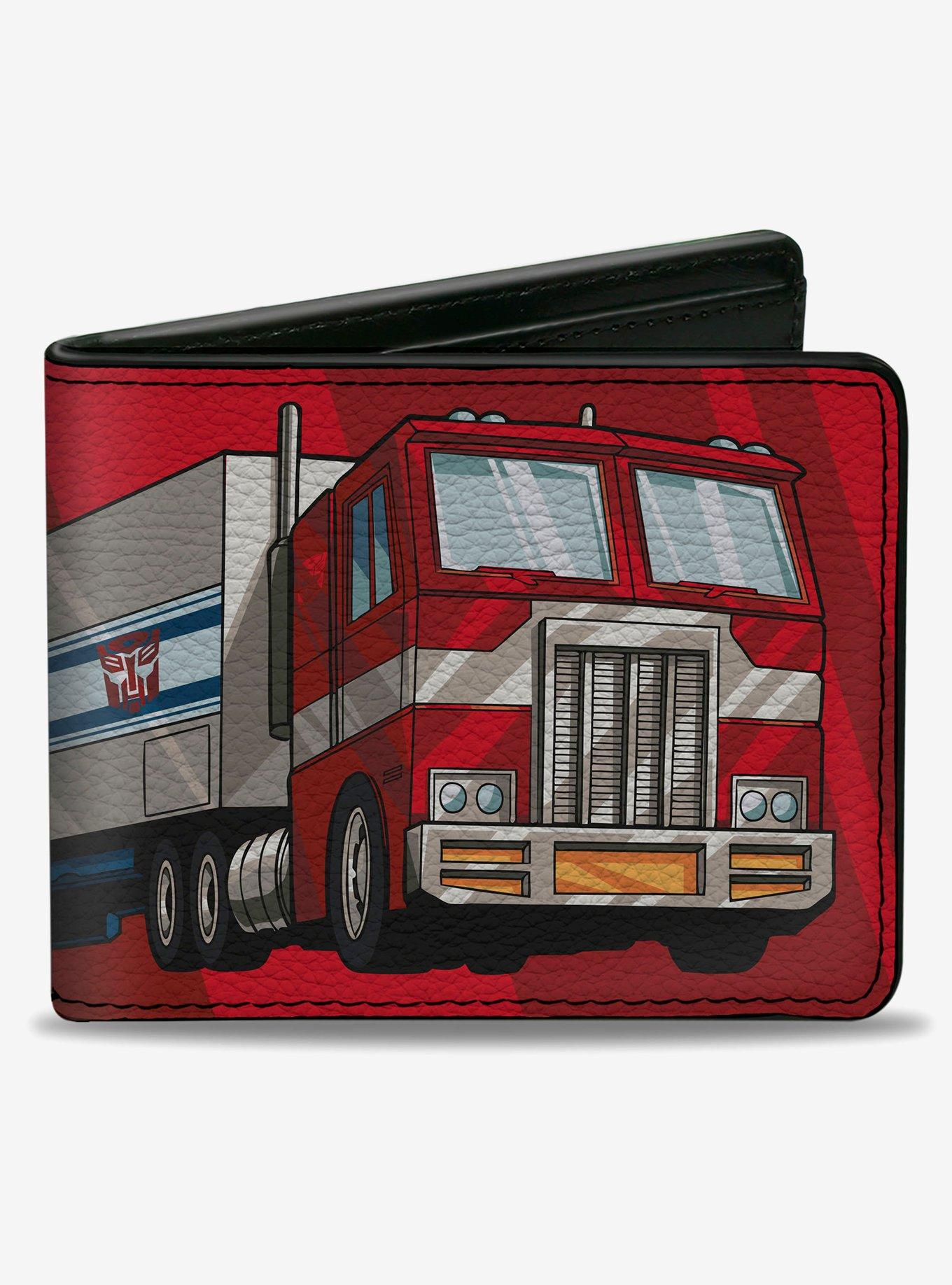 Transformers Optimus Prime Semi Truck and Autobot Shield Reds Bifold Wallet, , hi-res