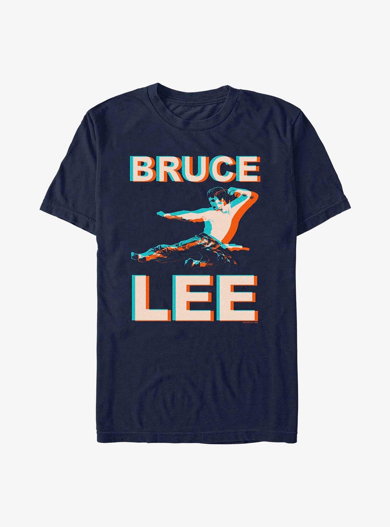 Bruce Lee Kick Drop T-Shirt, NAVY, hi-res