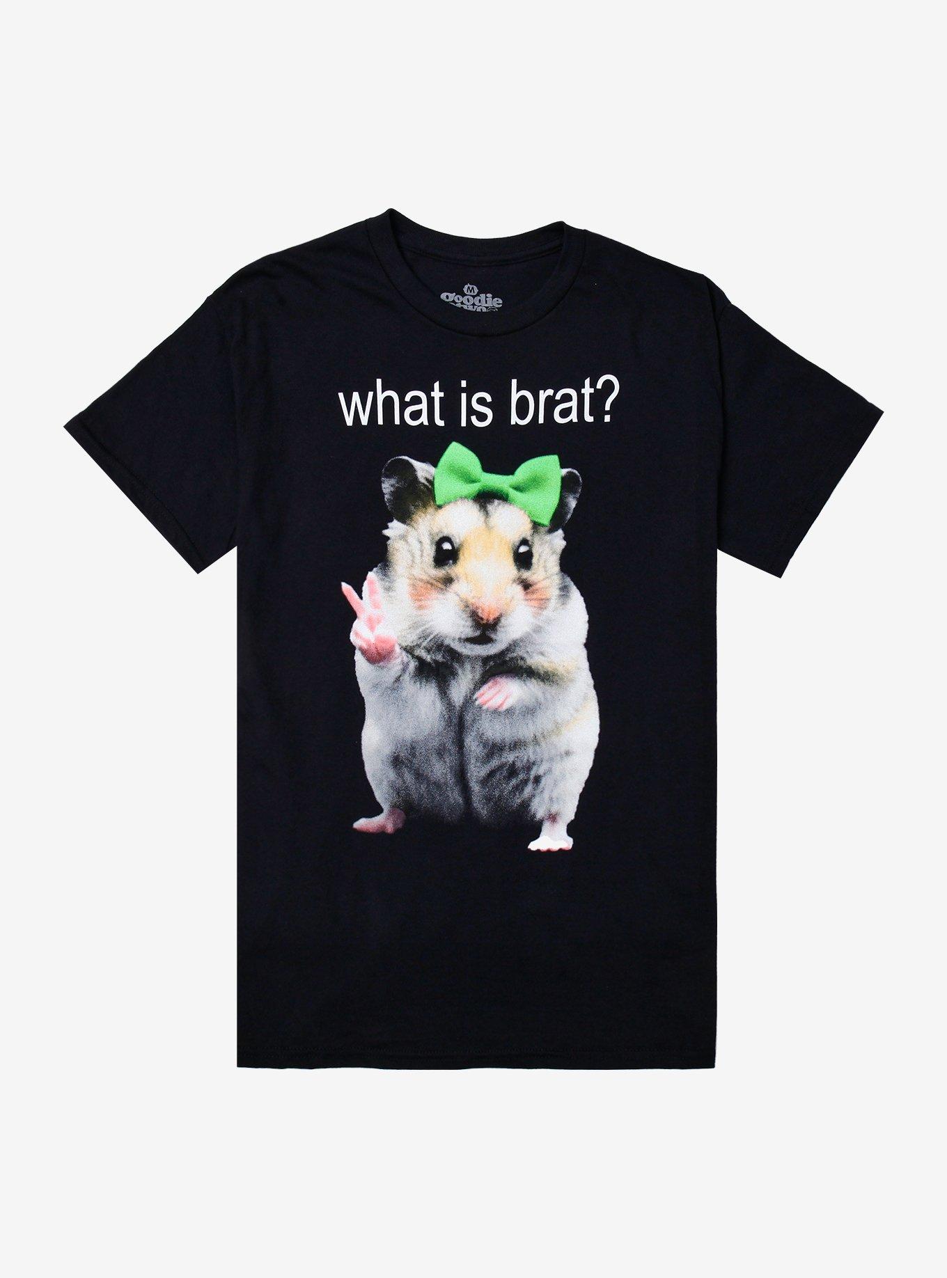 Hamster What Is Brat T-Shirt By Goodie Two Sleeves, , hi-res