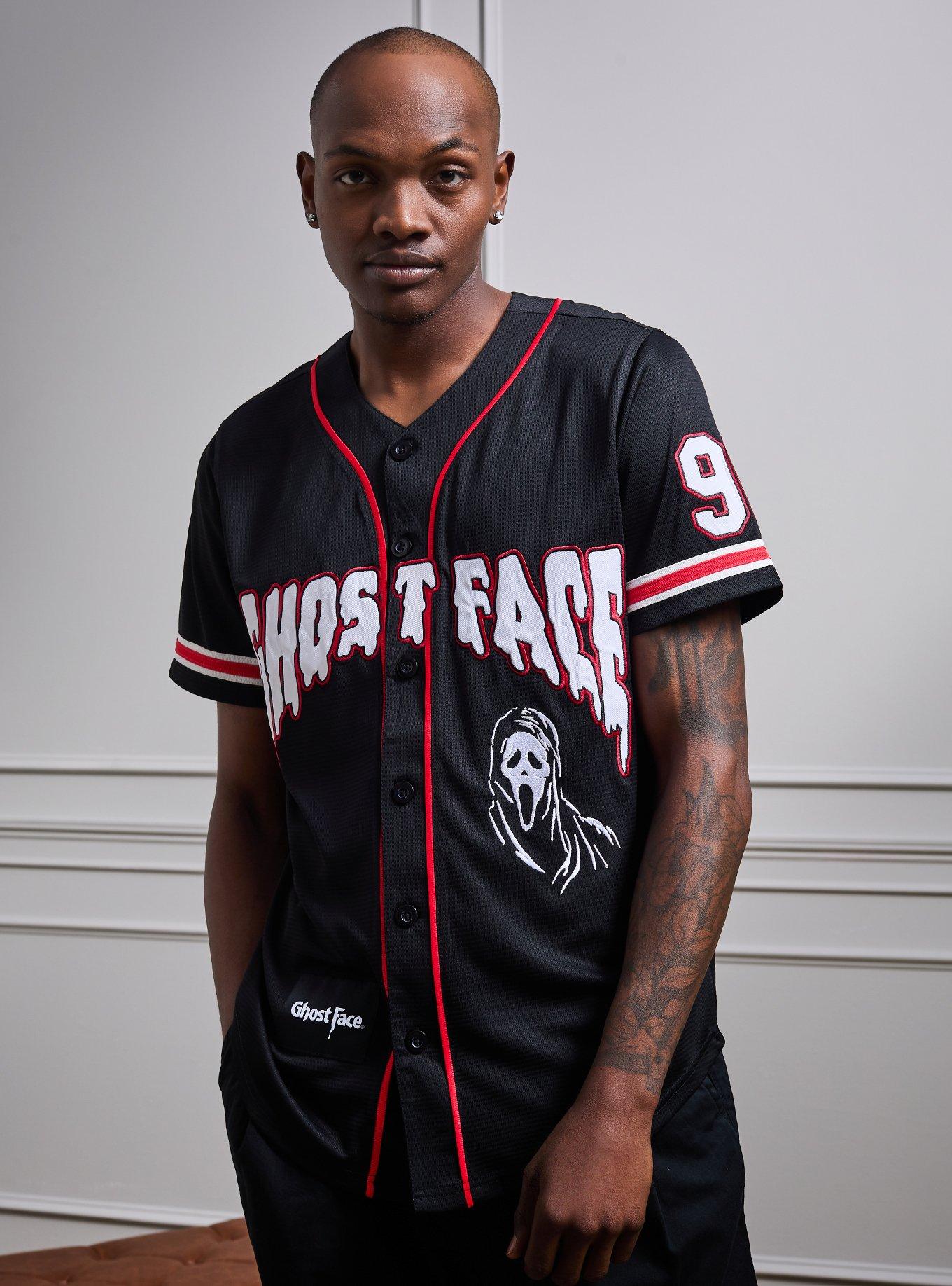 Ghost Face Portrait Baseball Jersey - BoxLunch Exclusive, , hi-res
