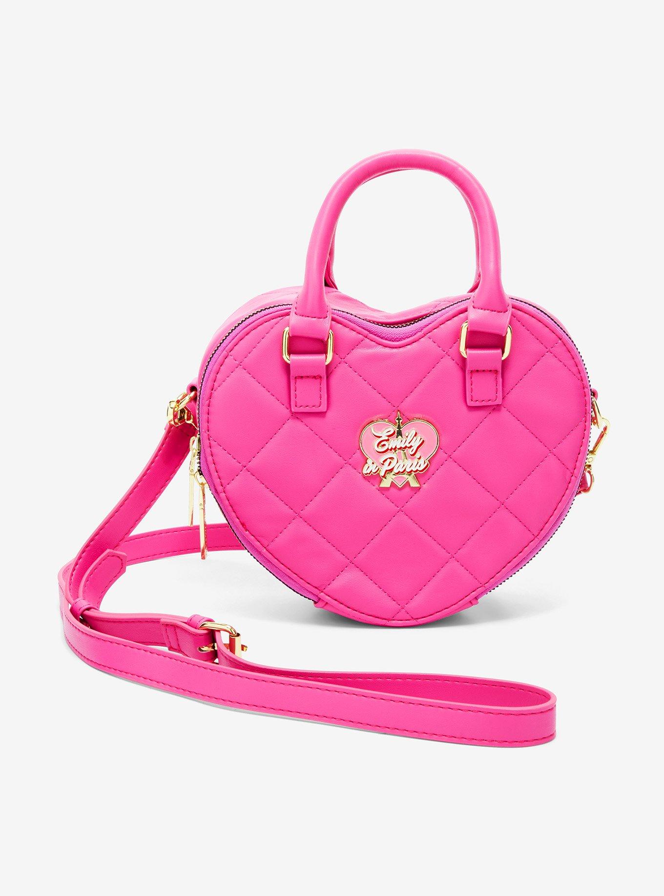 Emily In Paris Quilted Heart Crossbody Bag, , hi-res