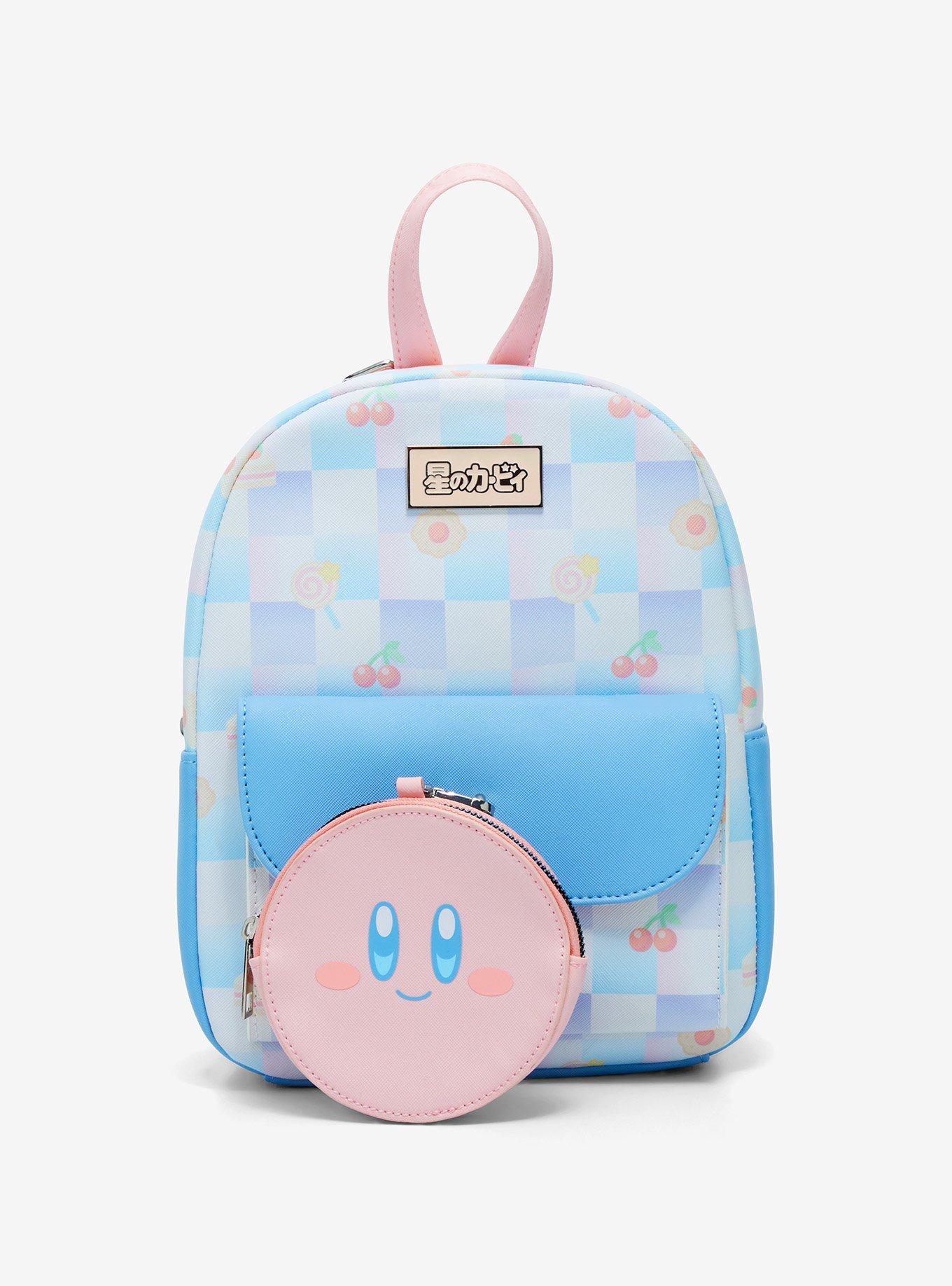 Kirby Pastel Checkered Mini Backpack With Coin Purse, , hi-res