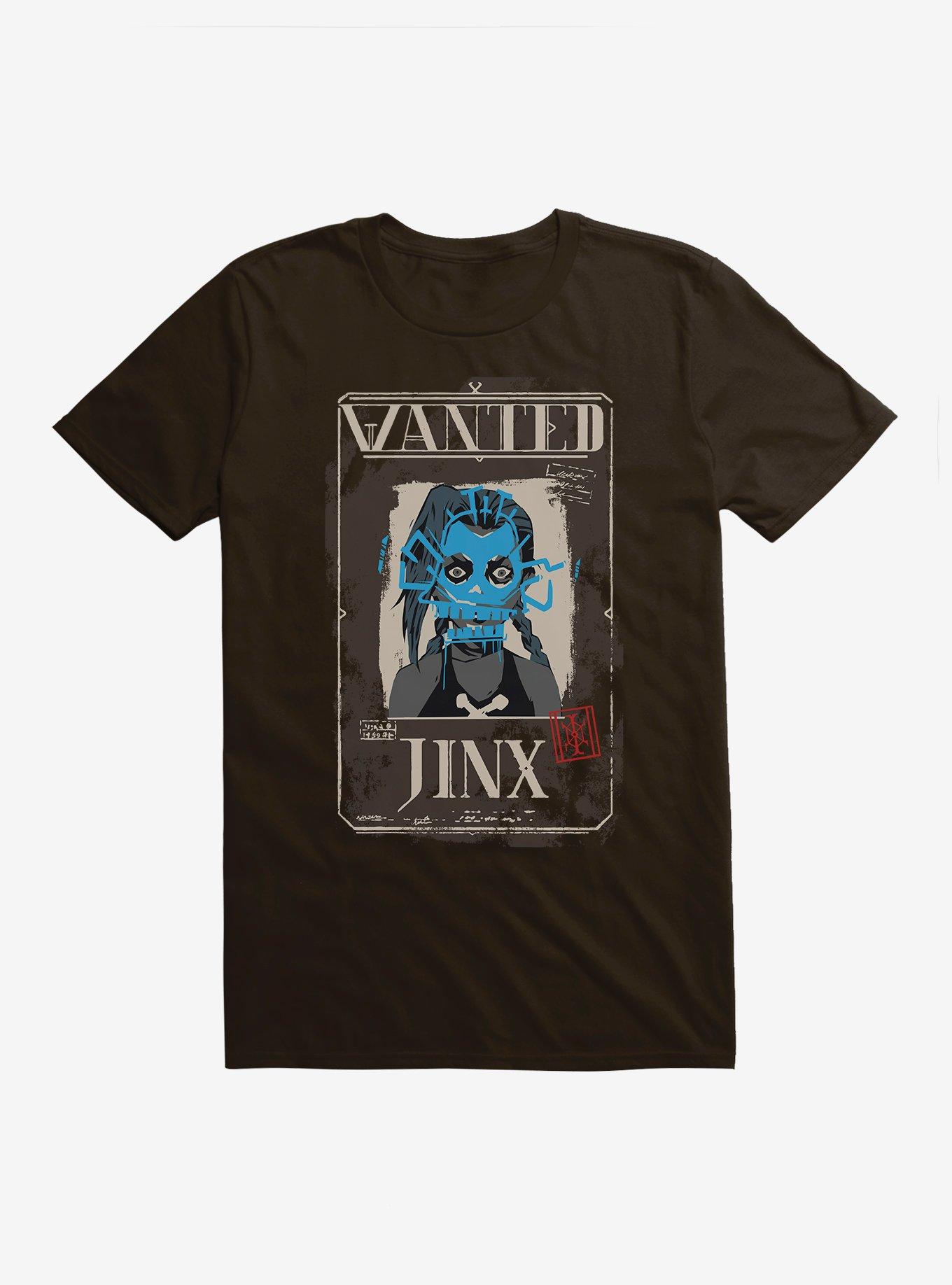 Arcane Jinx Wanted Poster T-Shirt, DARK CHOCOLATE, hi-res