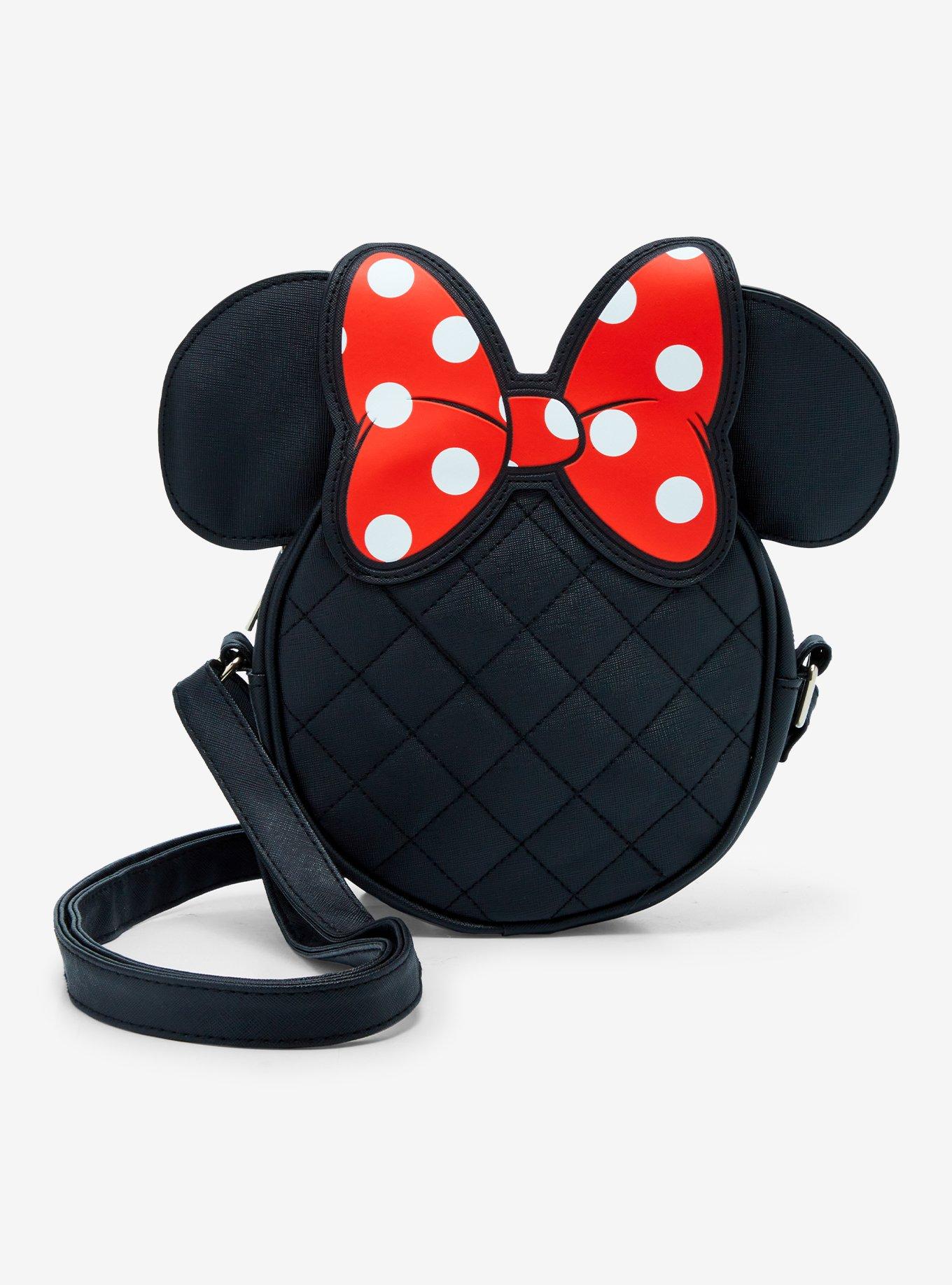 Disney Minnie Mouse Quilted Figural Crossbody Bag, , hi-res