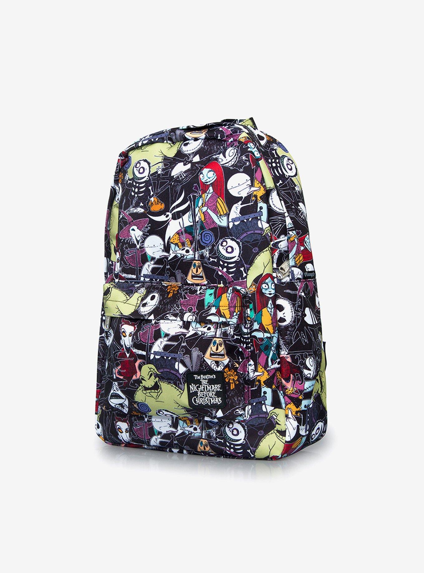 Loungefly Disney The Nightmare Before Christmas Characters Allover Print Backpack, , hi-res