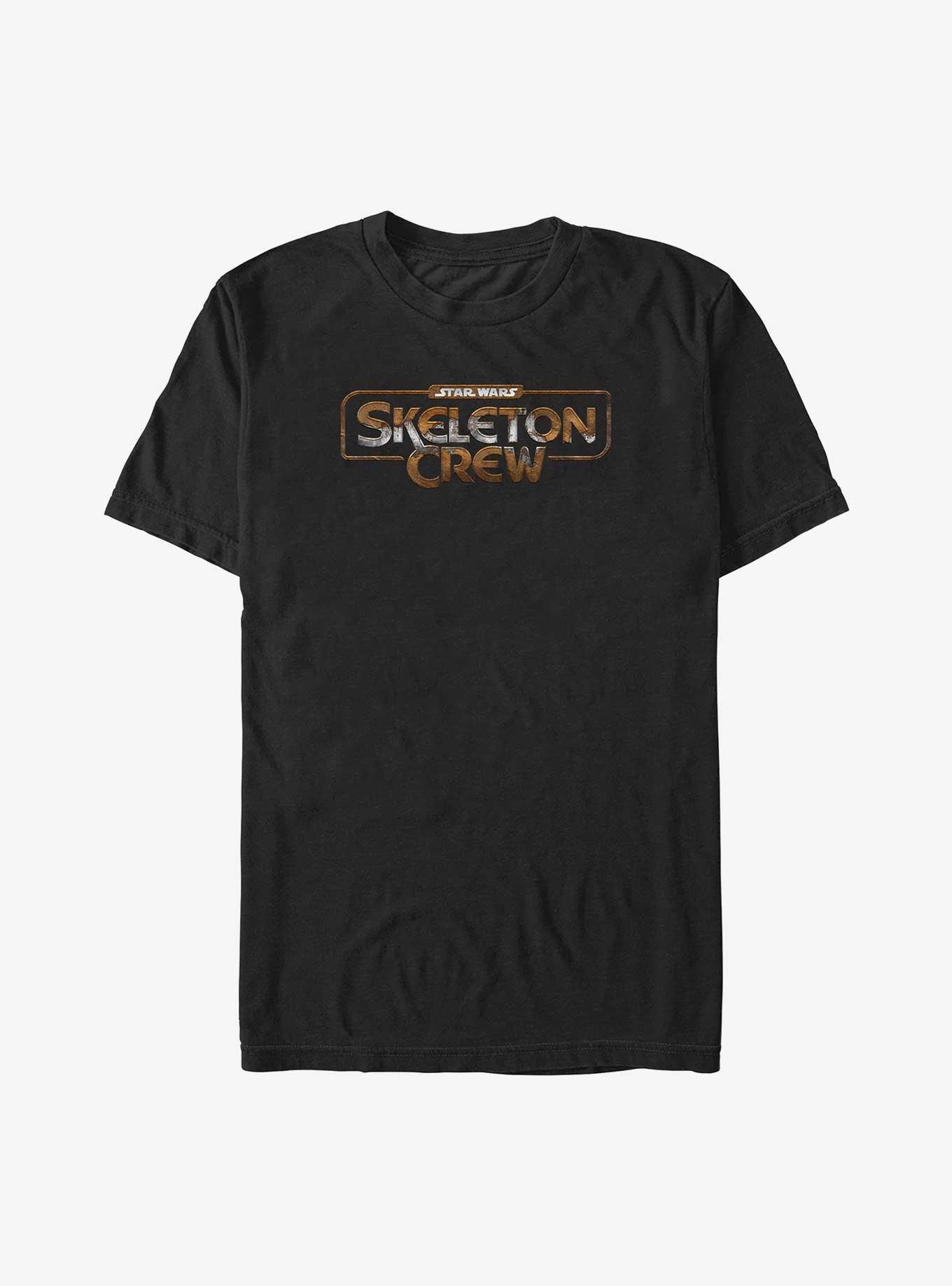 Star Wars: Skeleton Crew Rusted Logo T-Shirt, BLACK, hi-res