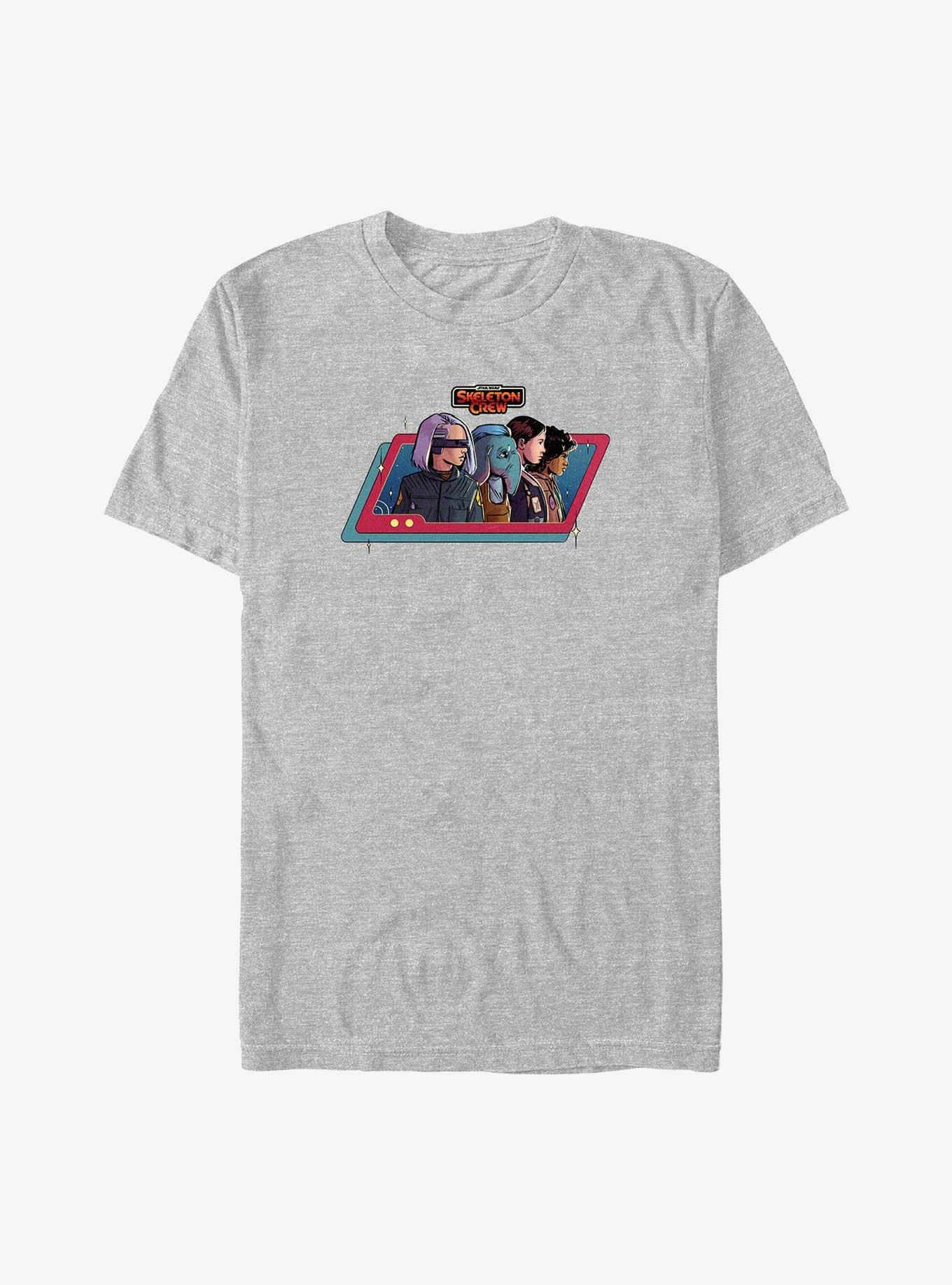 Star Wars: Skeleton Crew Character Side Profiles T-Shirt, ATH HTR, hi-res