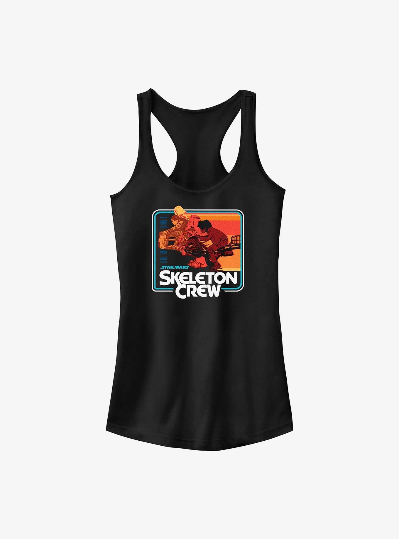 Star Wars: Skeleton Crew Speeder Kids Girls Tank, BLACK, hi-res