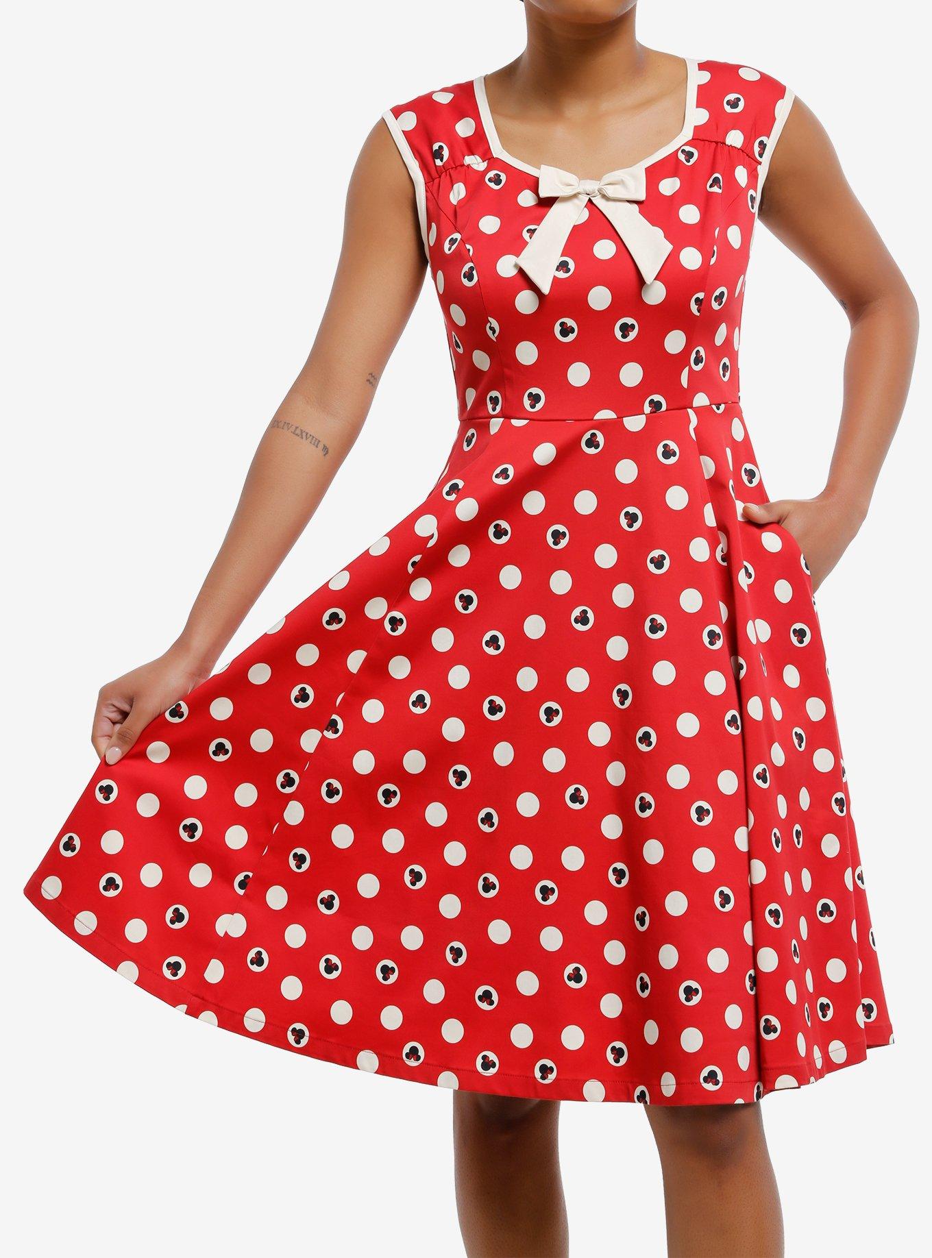 Her Universe Disney Minnie Mouse Polka Dot Retro Dress Her Universe Exclusive, , hi-res