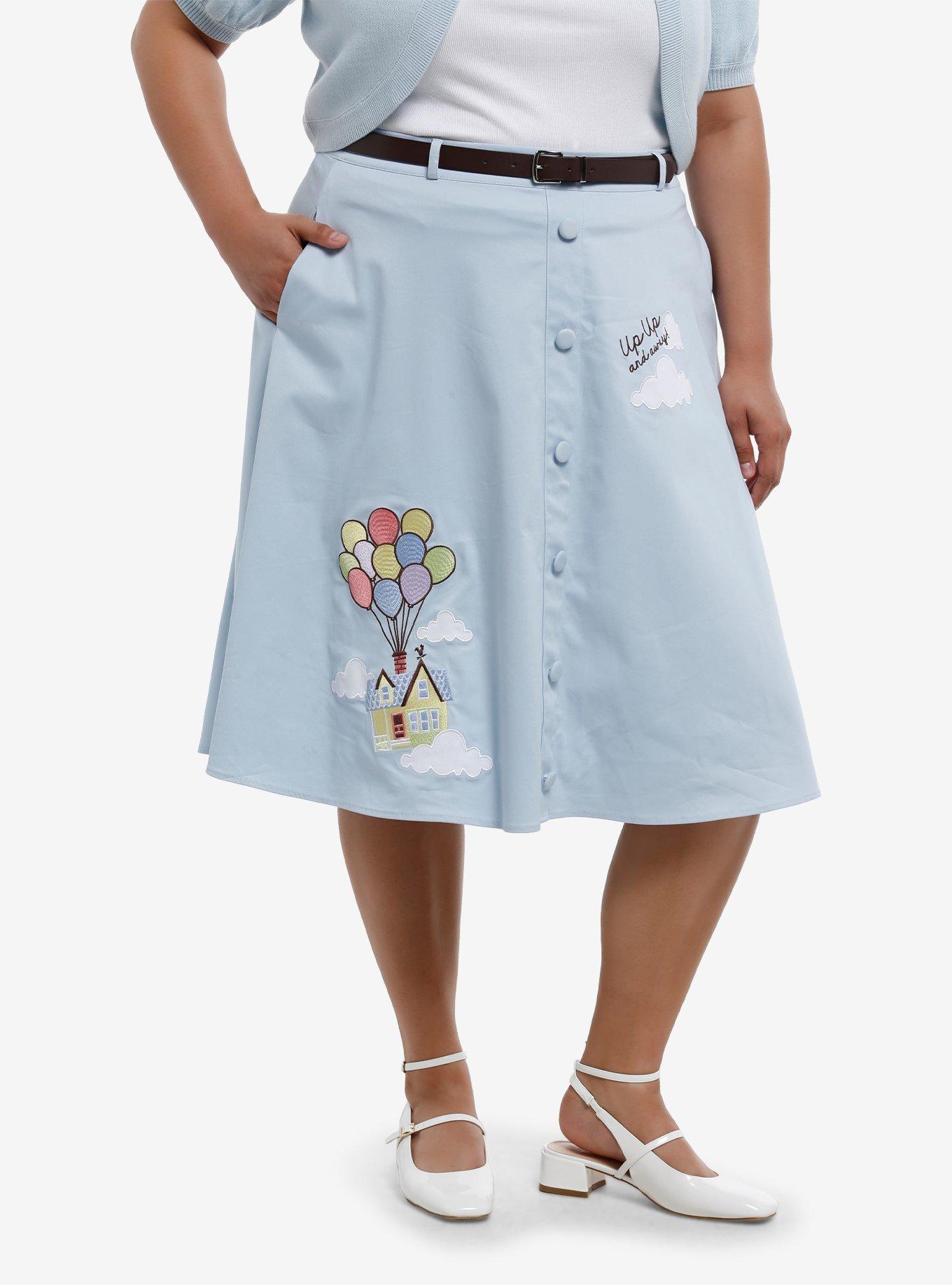 Her Universe Disney Pixar Up House Retro Skirt Plus Size Her Universe Exclusive, , hi-res