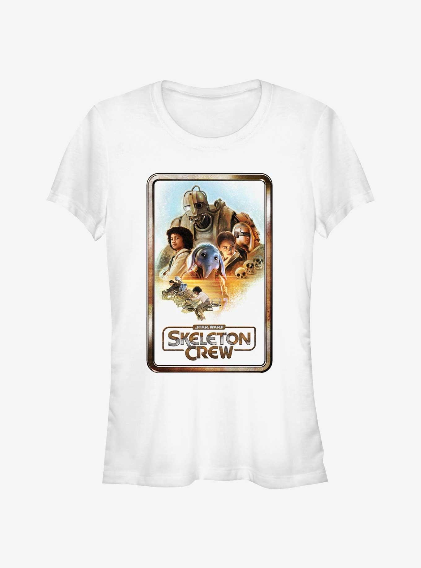Star Wars: Skeleton Crew Retro Poster Girls T-Shirt, WHITE, hi-res