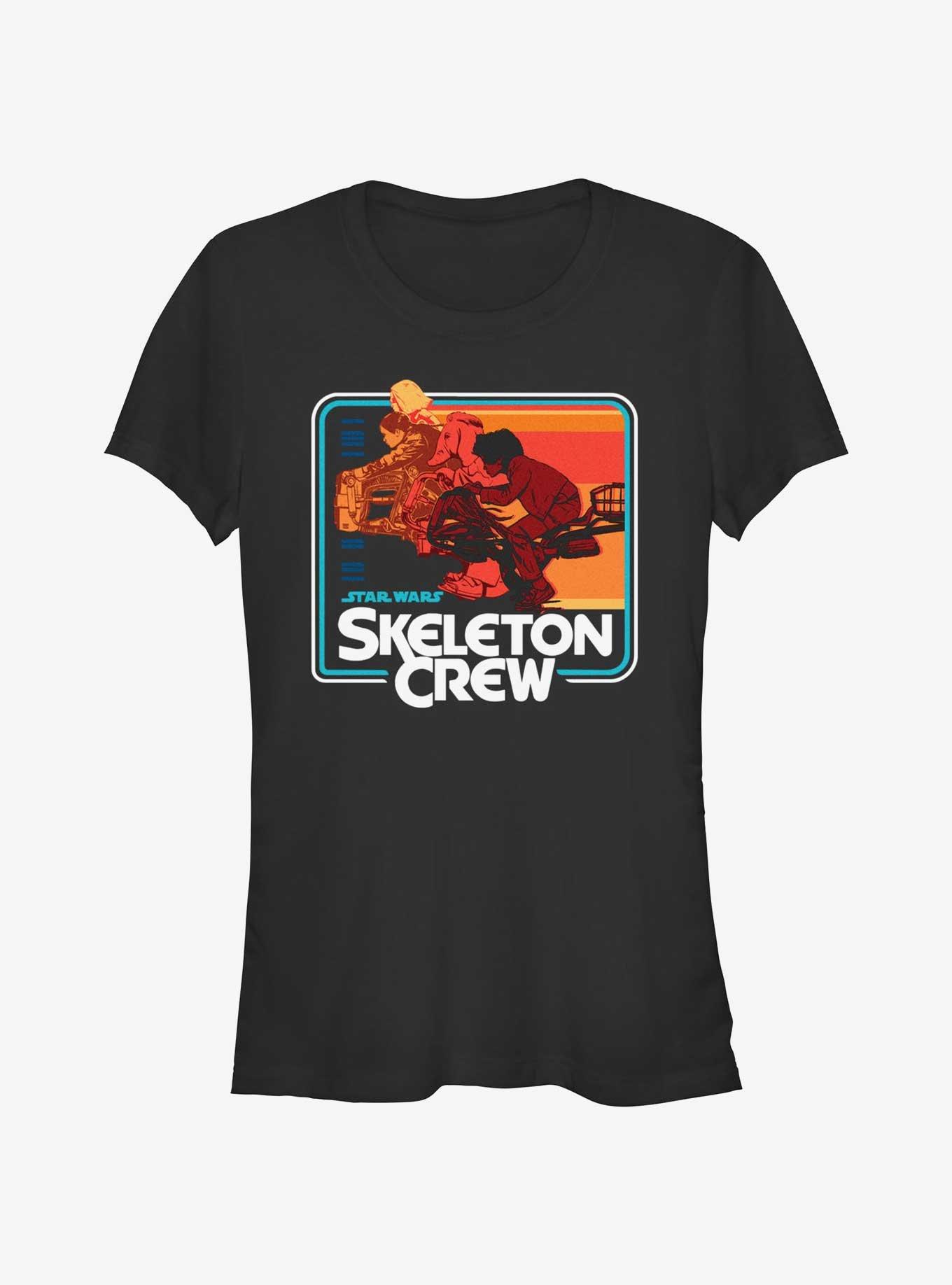 Star Wars: Skeleton Crew Speeder Kids Girls T-Shirt, BLACK, hi-res