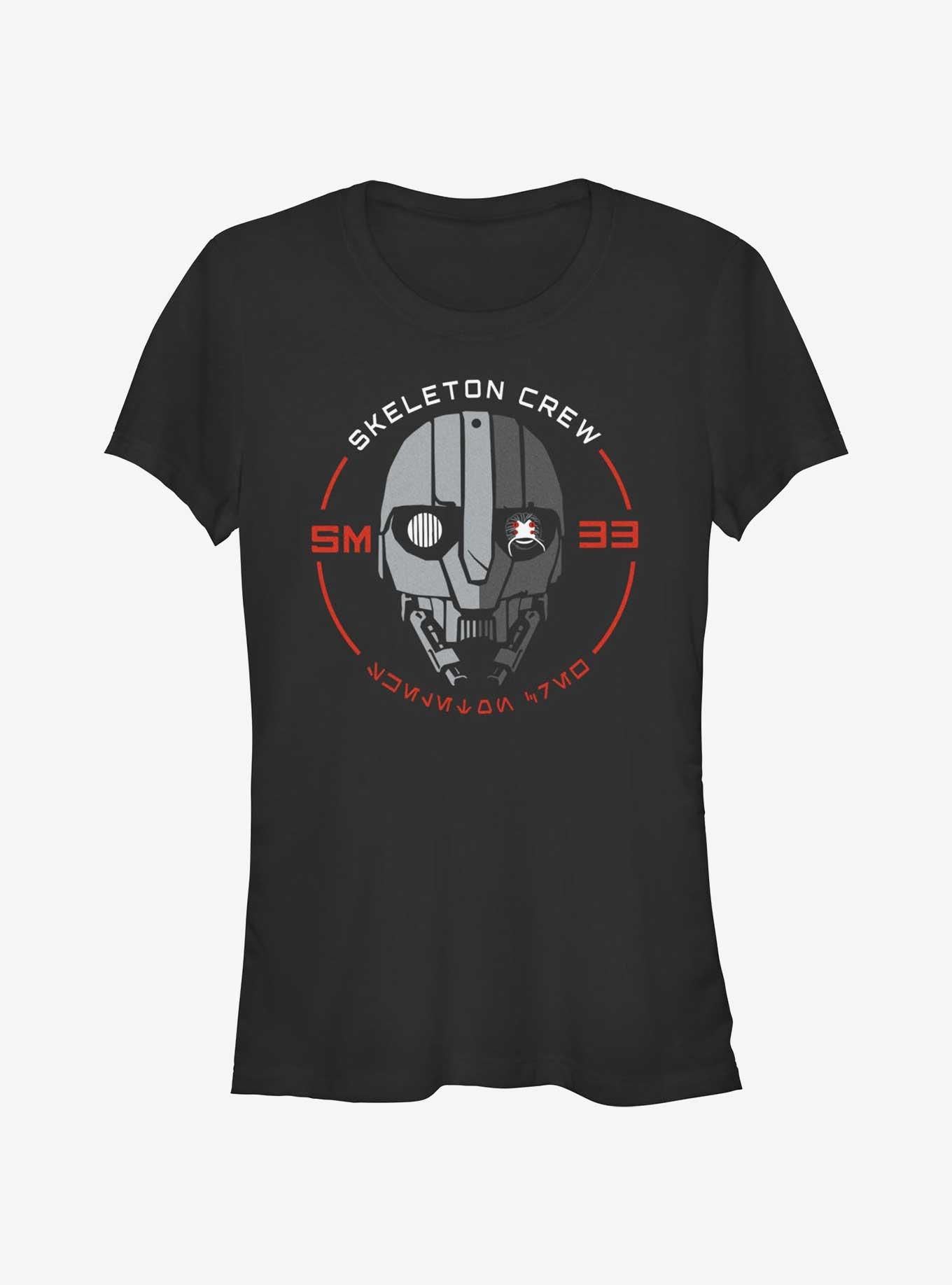 Star Wars: Skeleton Crew SM-33 Face Girls T-Shirt, BLACK, hi-res