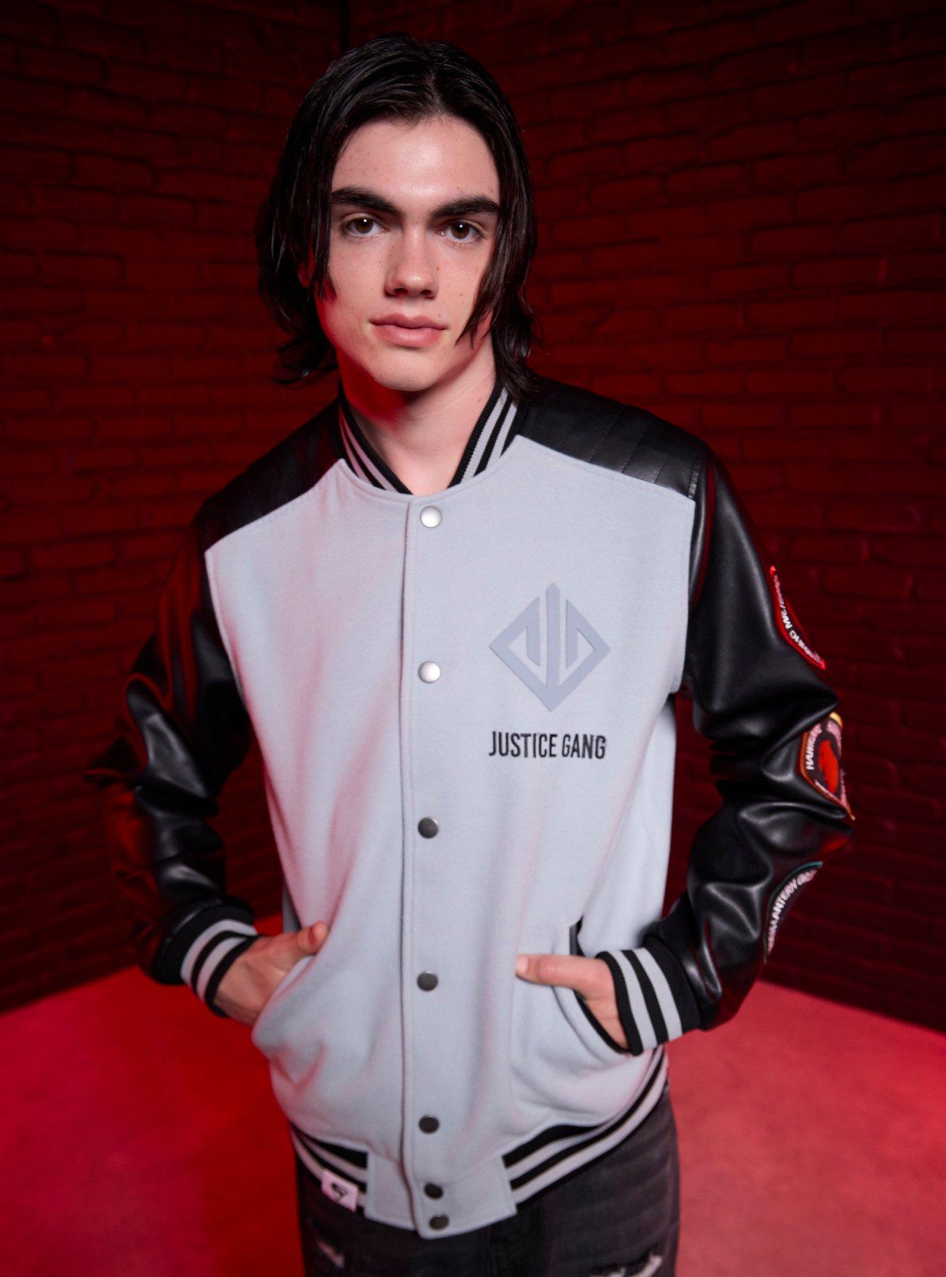 DC Comics Superman Justice Gang Varsity Jacket, , hi-res