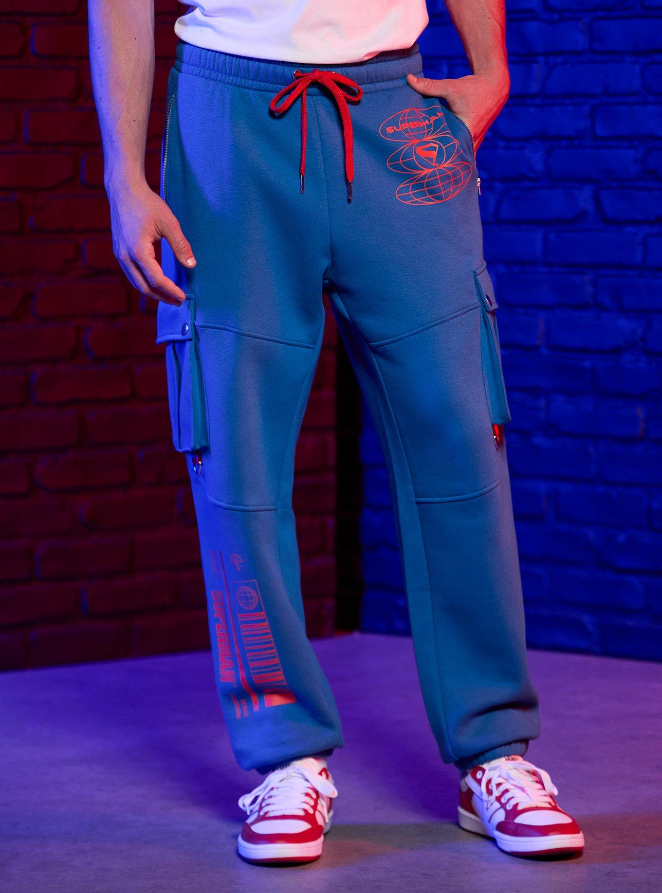 DC Comics Superman Logo Cargo Jogger Sweatpants, , hi-res