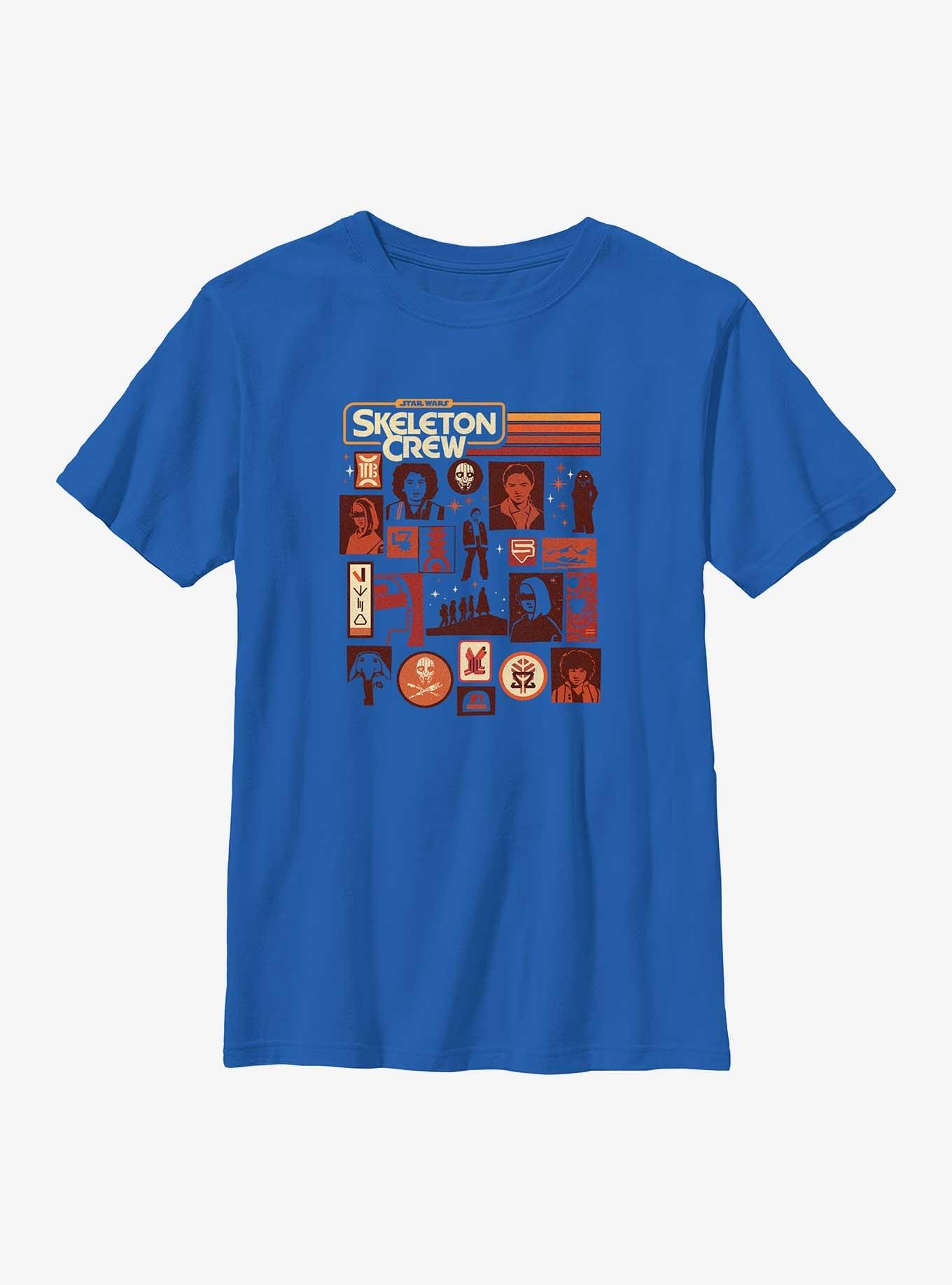 Star Wars: Skeleton Crew Retro Icons Youth T-Shirt, , hi-res