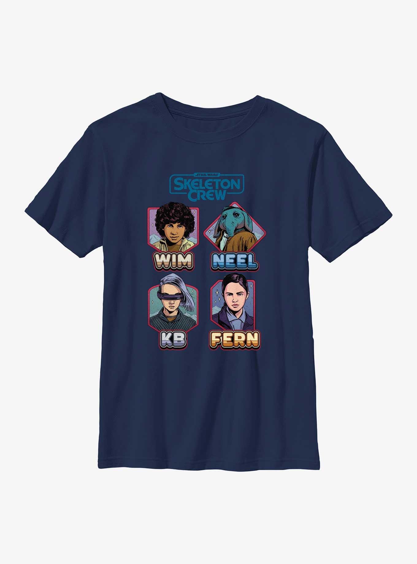 Star Wars: Skeleton Crew Names Youth T-Shirt, , hi-res