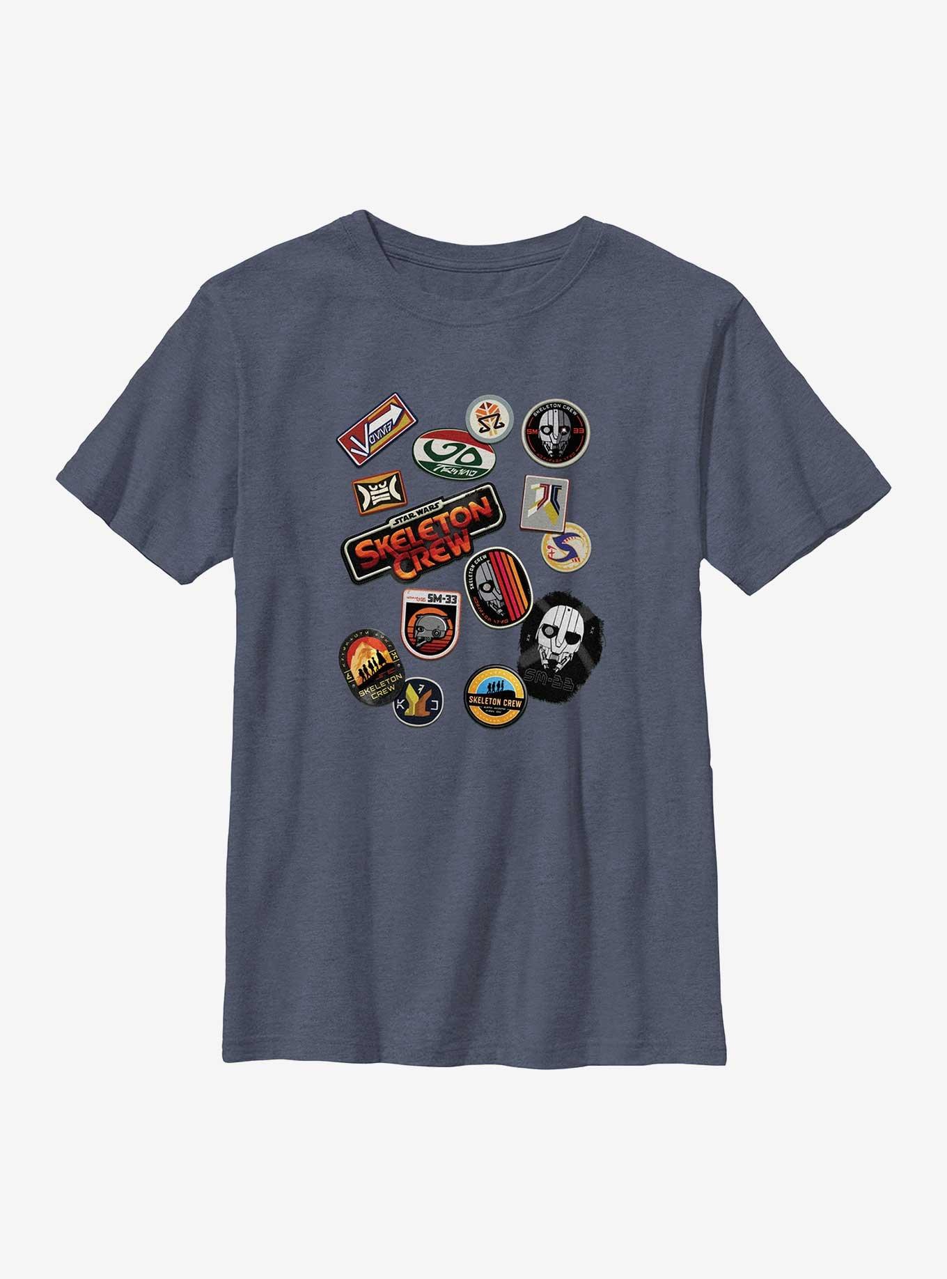 Star Wars: Skeleton Crew Badges Youth T-Shirt, , hi-res