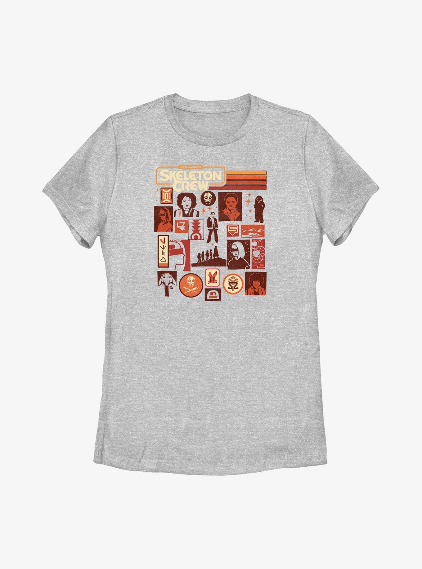 Star Wars: Skeleton Crew Retro Icons Womens T-Shirt, ATH HTR, hi-res