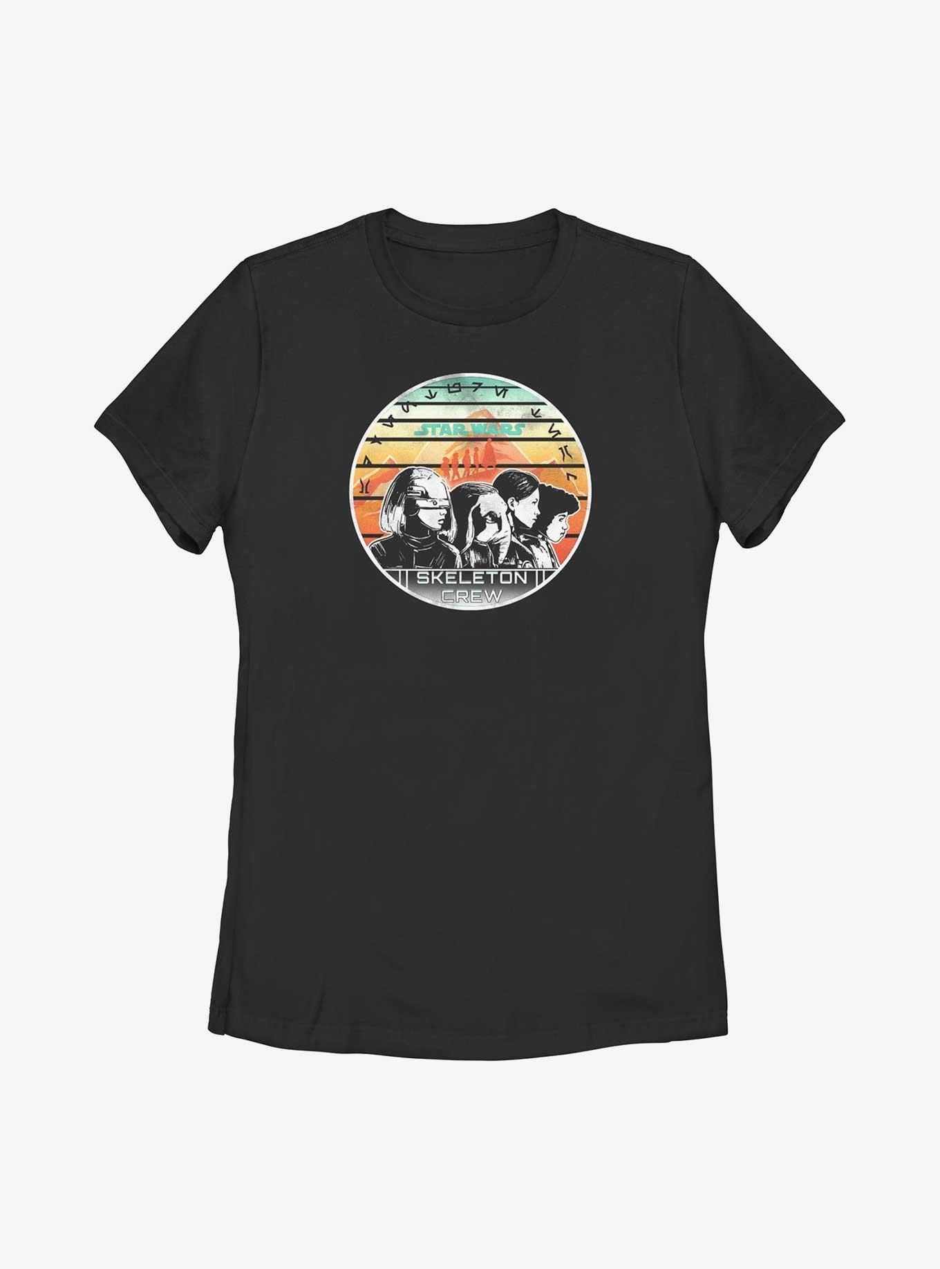 Star Wars: Skeleton Crew Sunset Womens T-Shirt, BLACK, hi-res