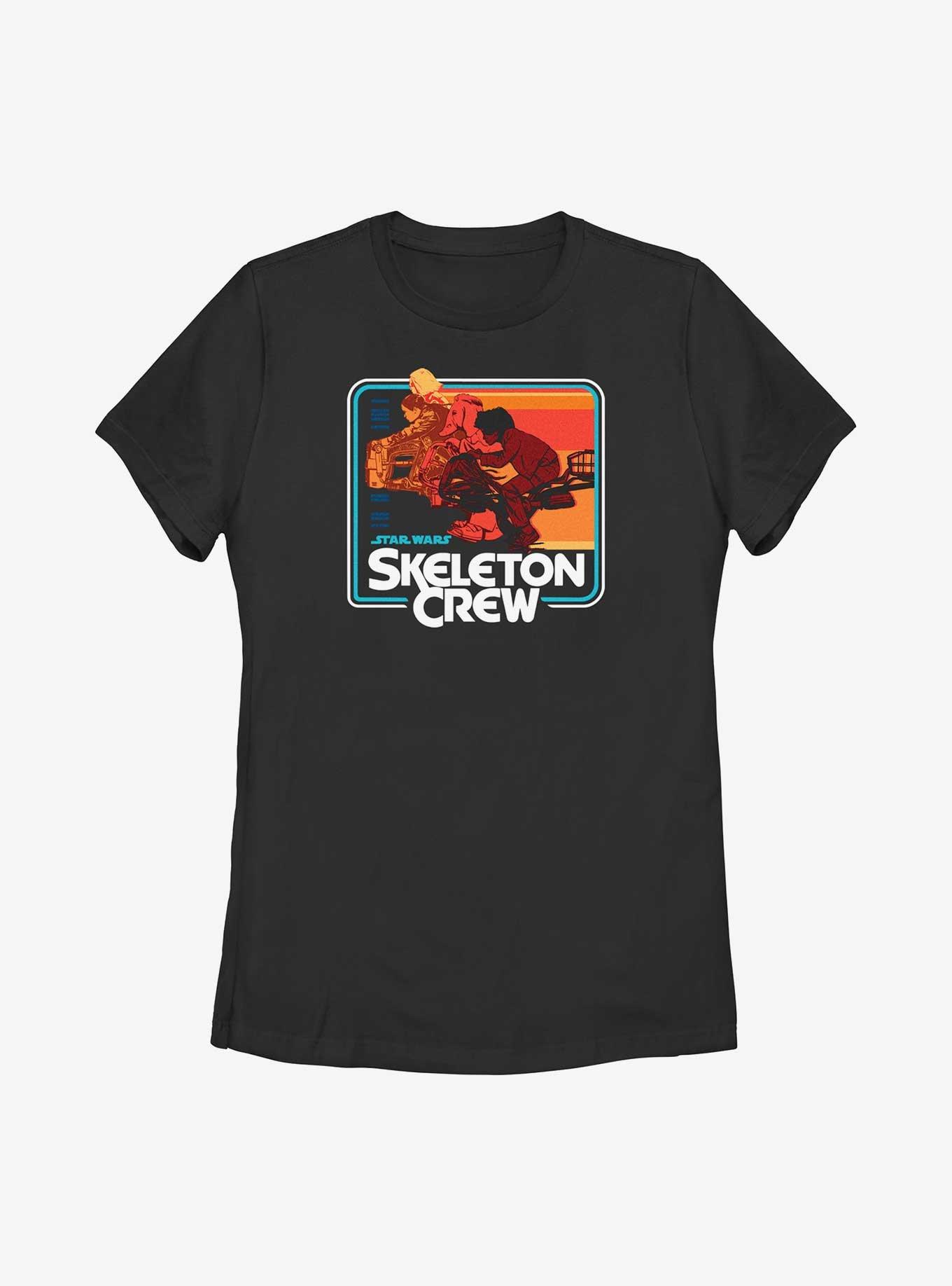 Star Wars: Skeleton Crew Speeder Kids Womens T-Shirt, BLACK, hi-res