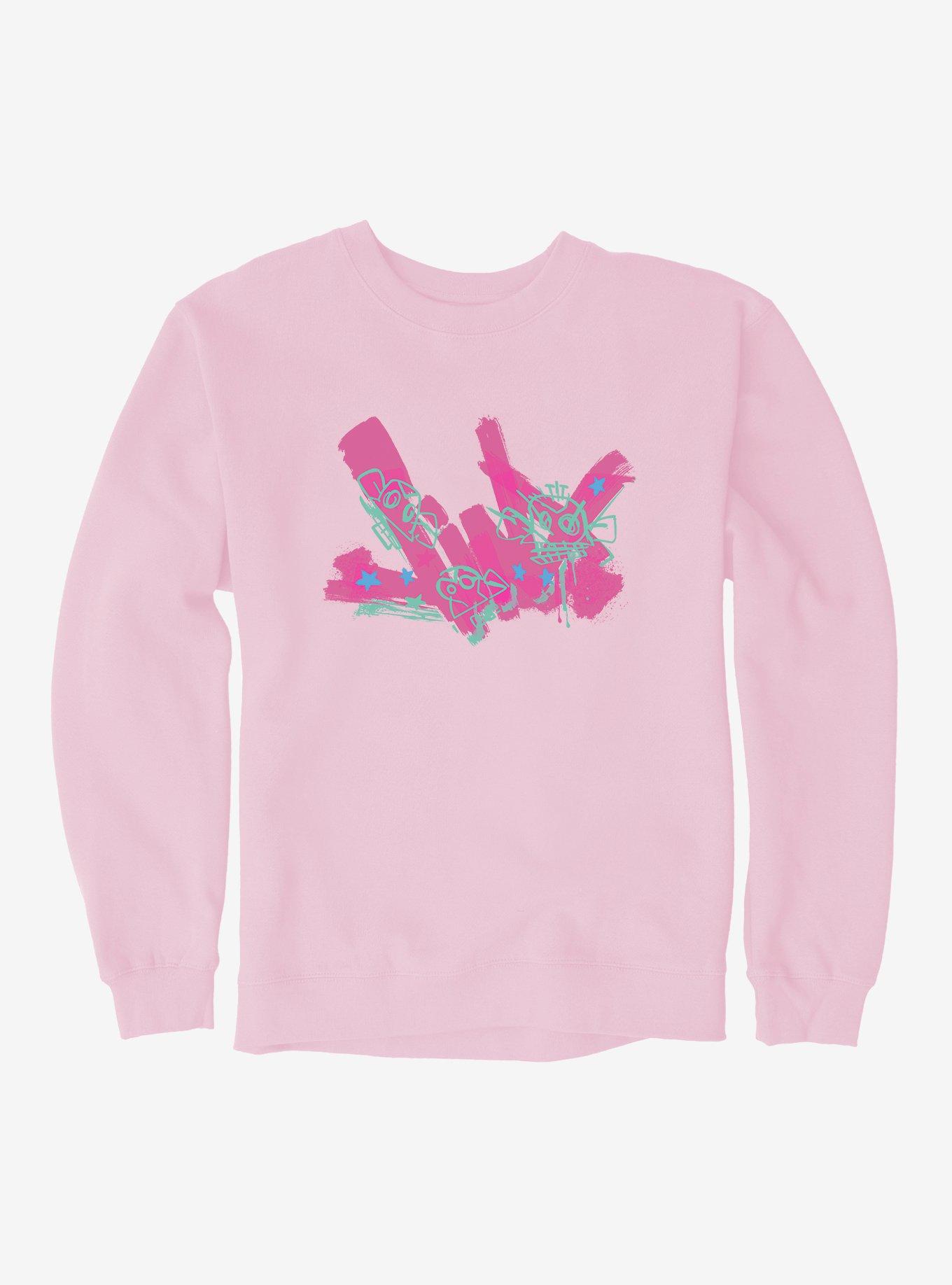 Arcane Graffiti Name Jinx Sweatshirt, LIGHT PINK, hi-res