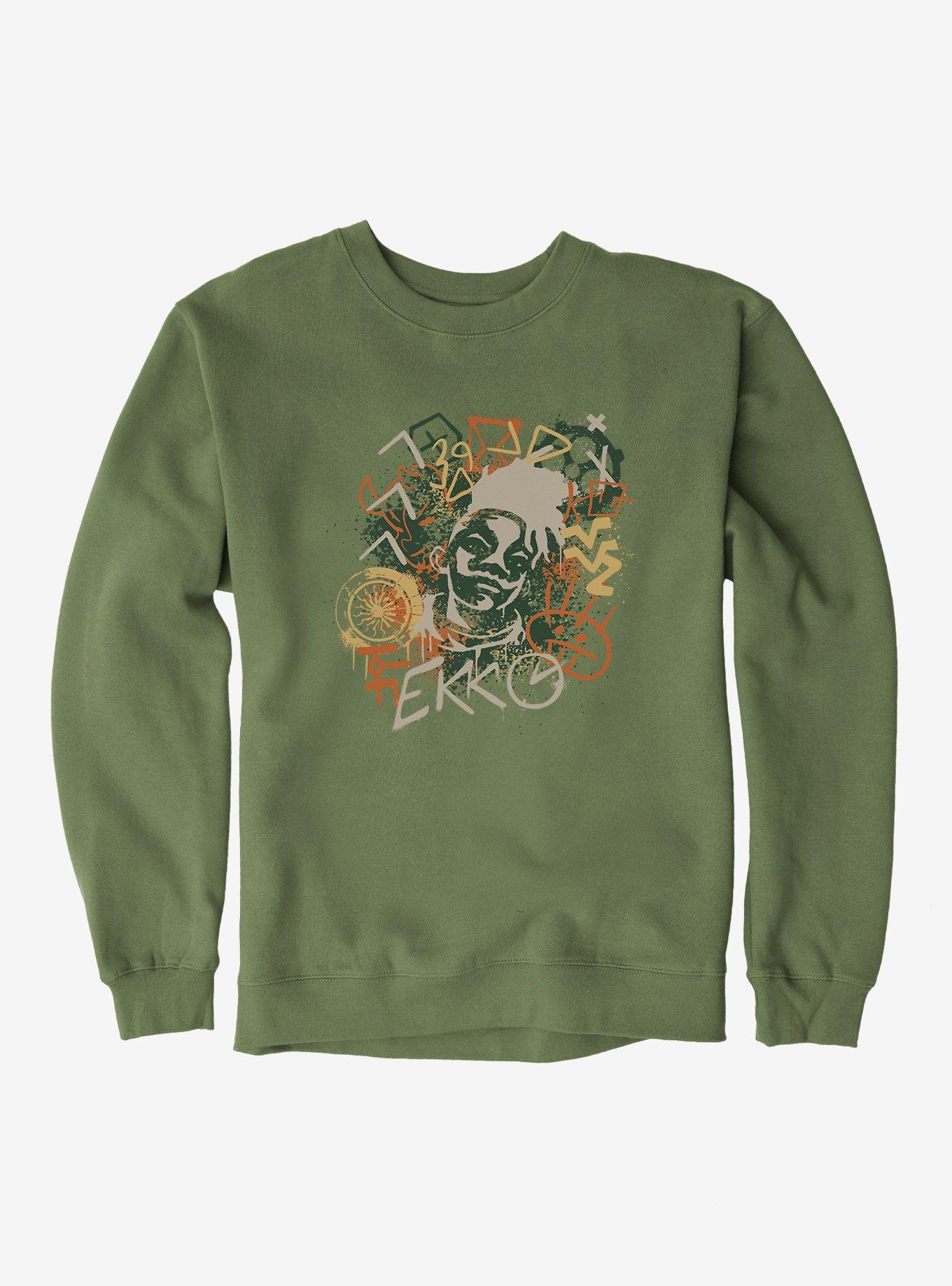 Arcane Graffiti Ekko Sweatshirt, MILITARY GREEN, hi-res