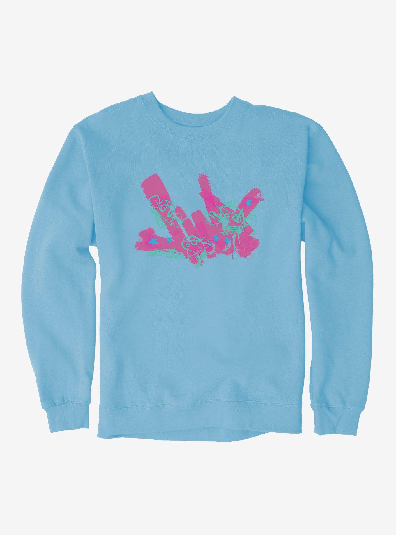 Arcane Graffiti Name Jinx Sweatshirt, LIGHT BLUE, hi-res