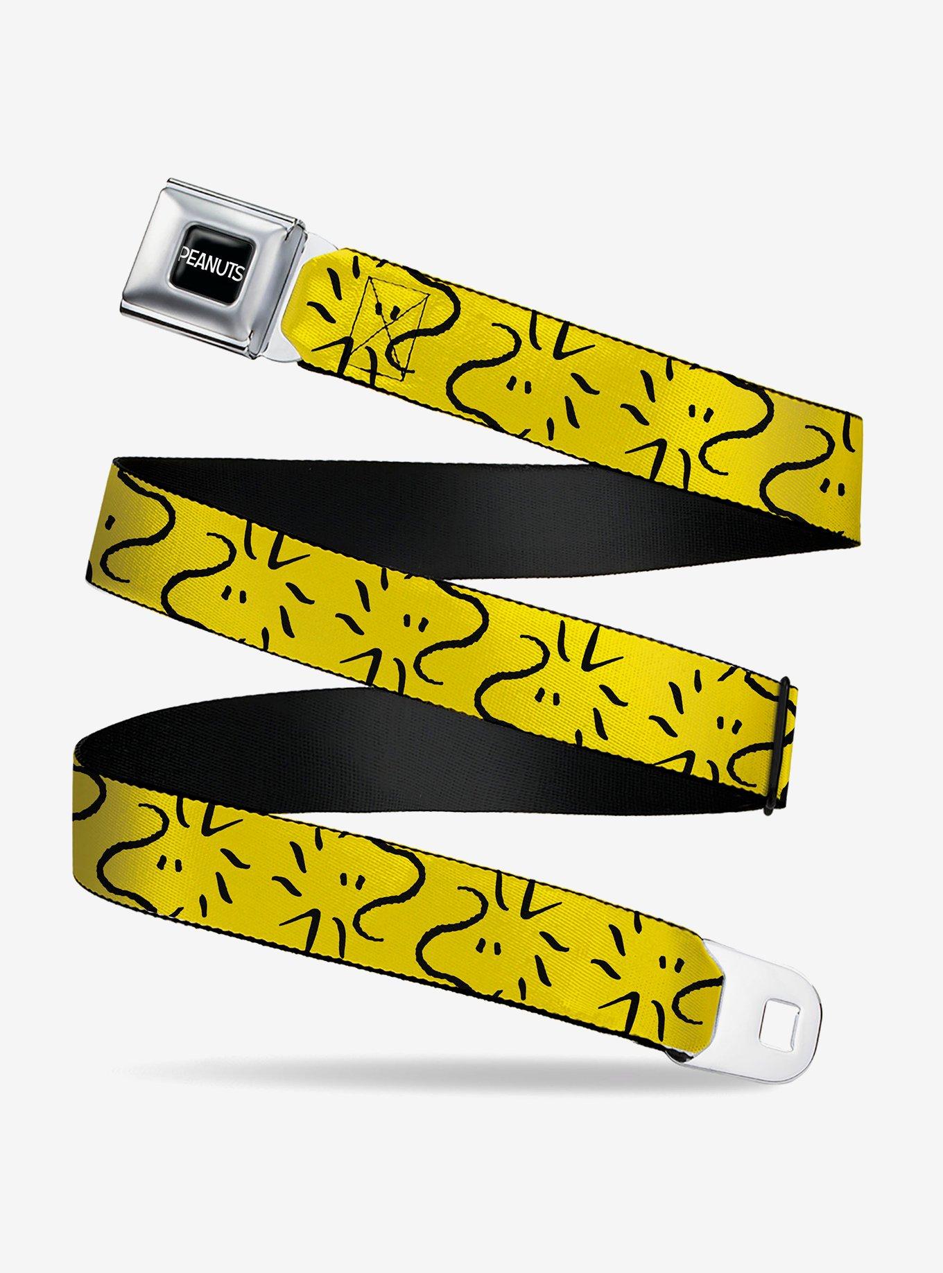 Peanuts Woodstock Line Face Line Art Seatbelt Buckle Belt, , hi-res