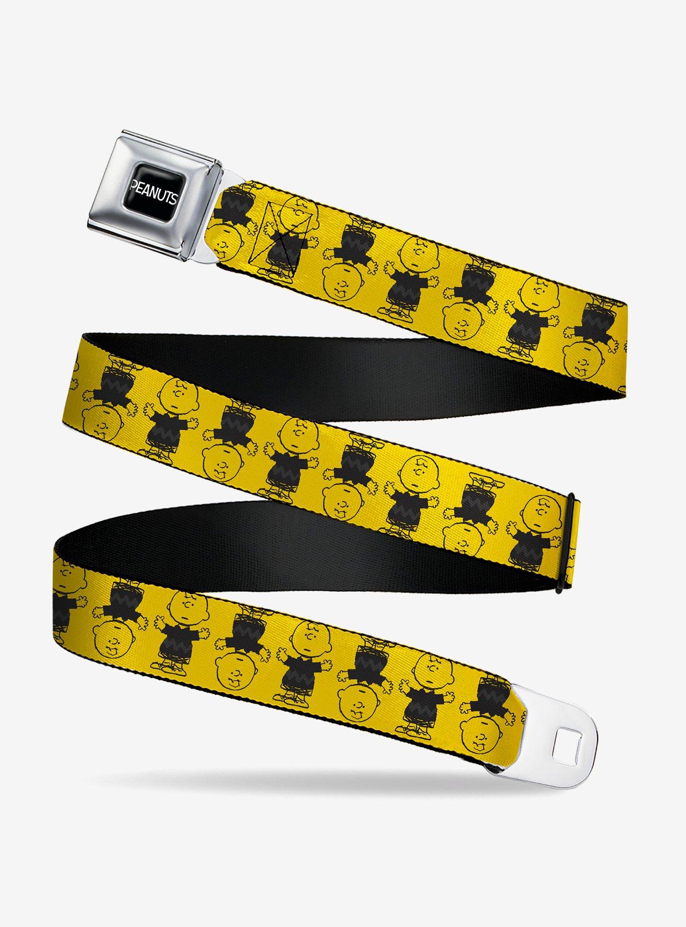 Peanuts Charlie Brown Pose Flip Seatbelt Buckle Belt, , hi-res