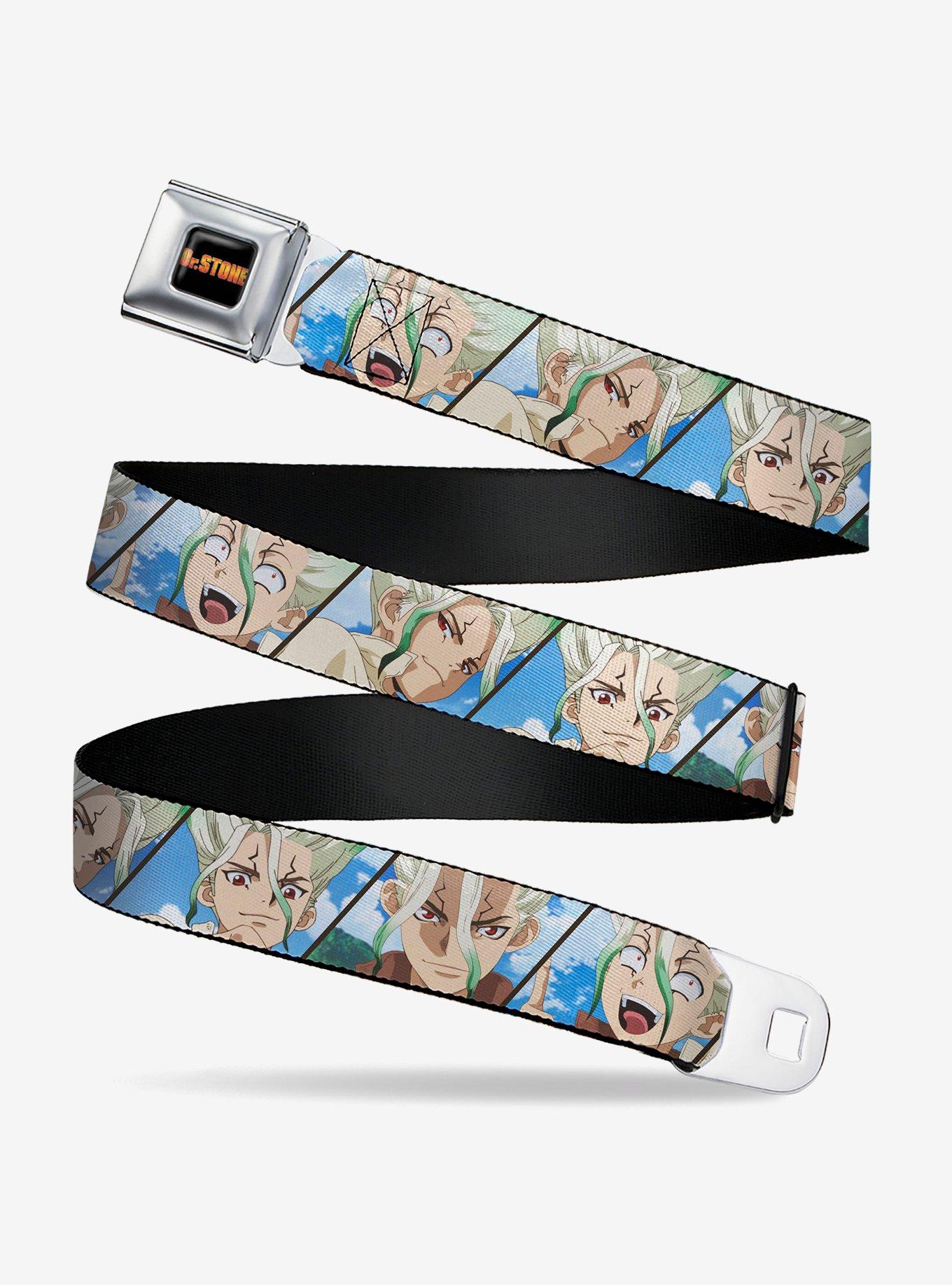 Dr. Stone Senku Ishigami Expression Blocks Seatbelt Buckle Belt, , hi-res